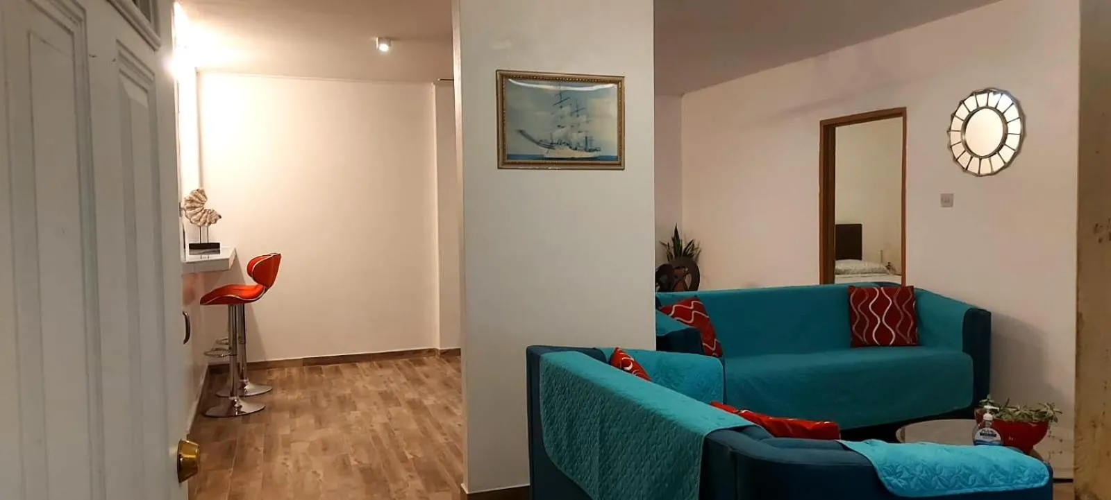 Living room in Amazing Beach View Apartments