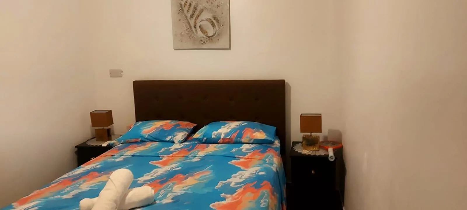 Bed in Amazing Beach View Apartments