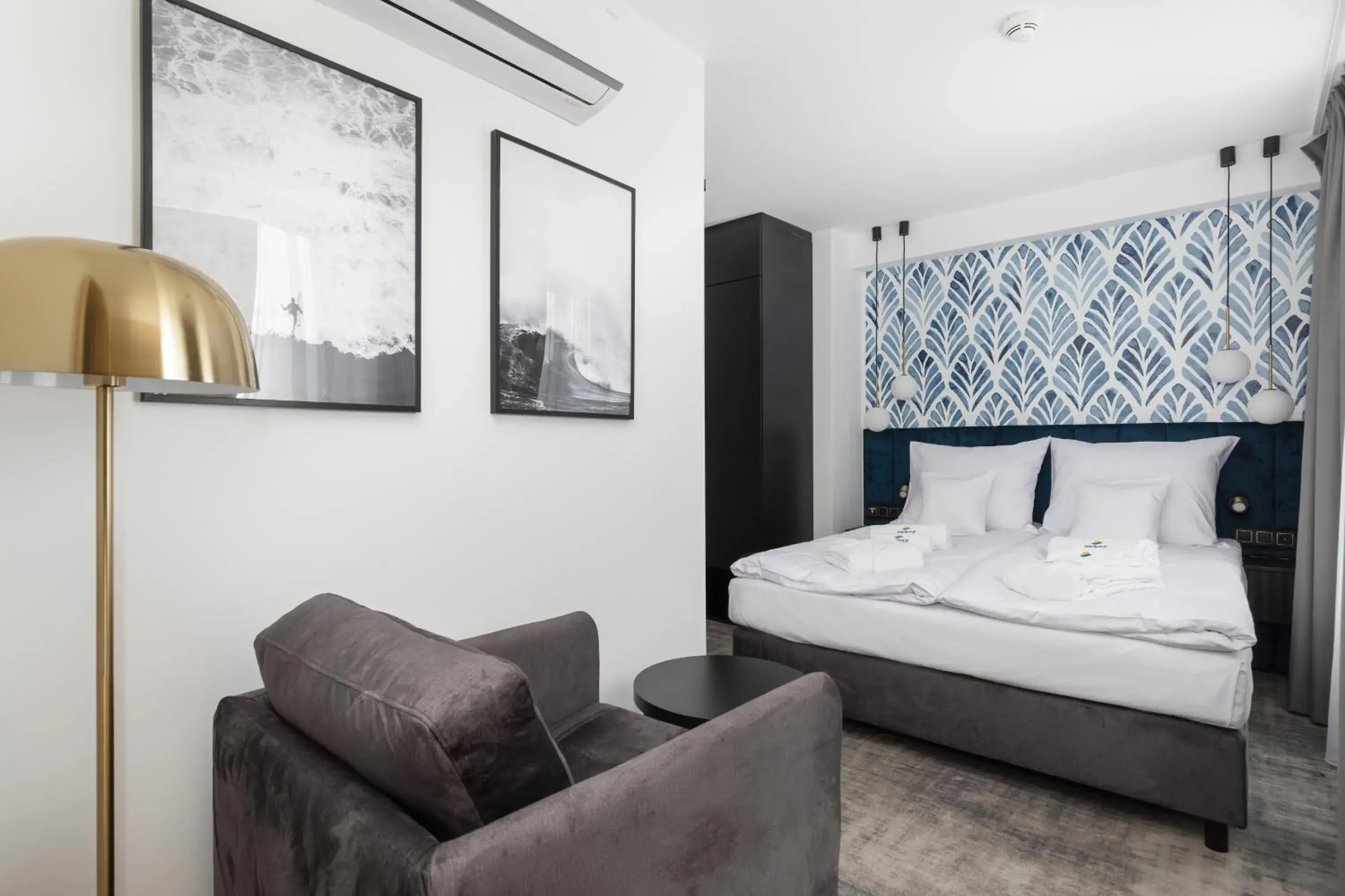 Photo of the whole room, Bed in Interferie Dąbki SU Argentyt Photo of the whole room, Bed in Interferie Dąbki SU Argentyt