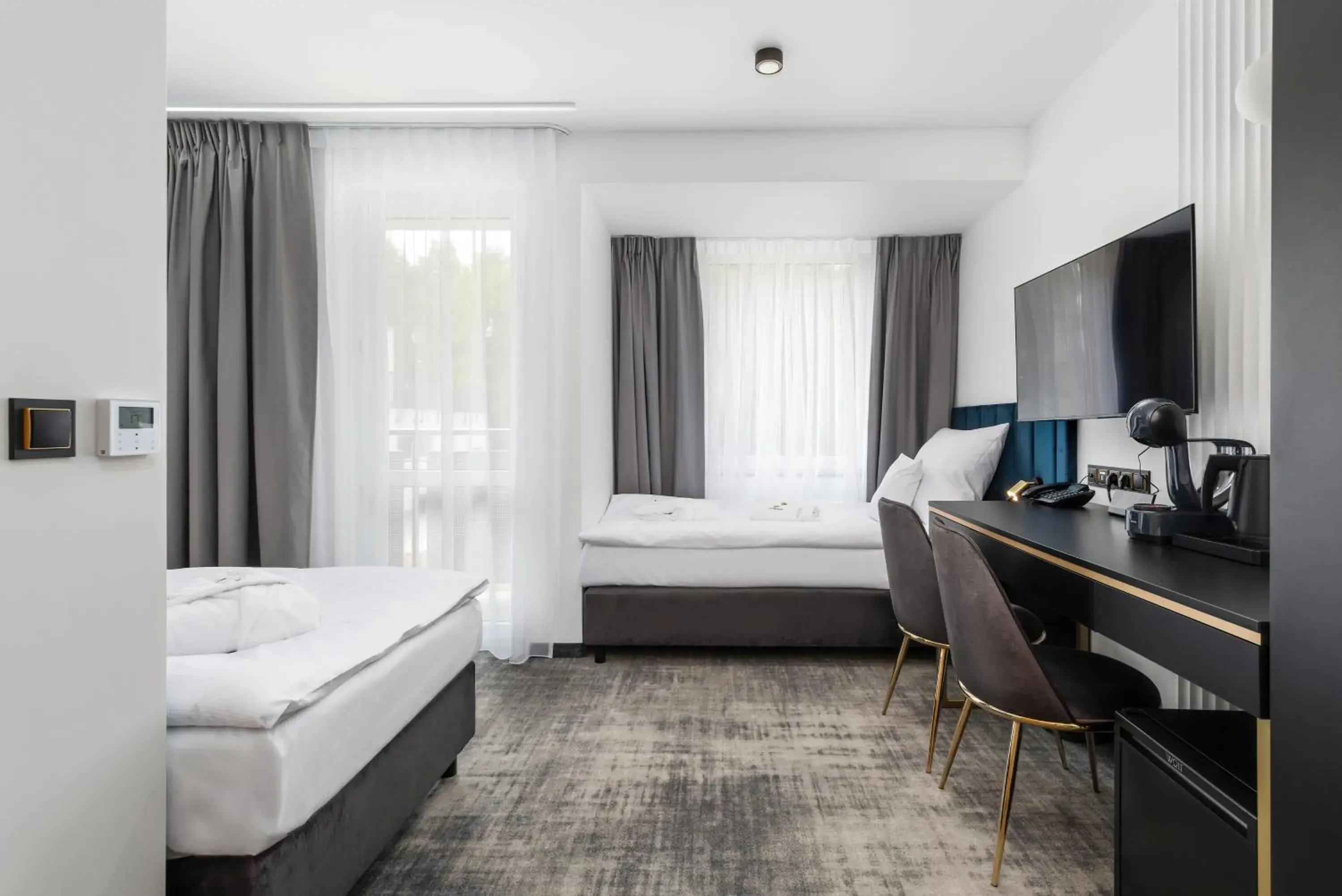 Photo of the whole room, Bed in Interferie Dąbki SU Argentyt Photo of the whole room, Bed in Interferie Dąbki SU Argentyt