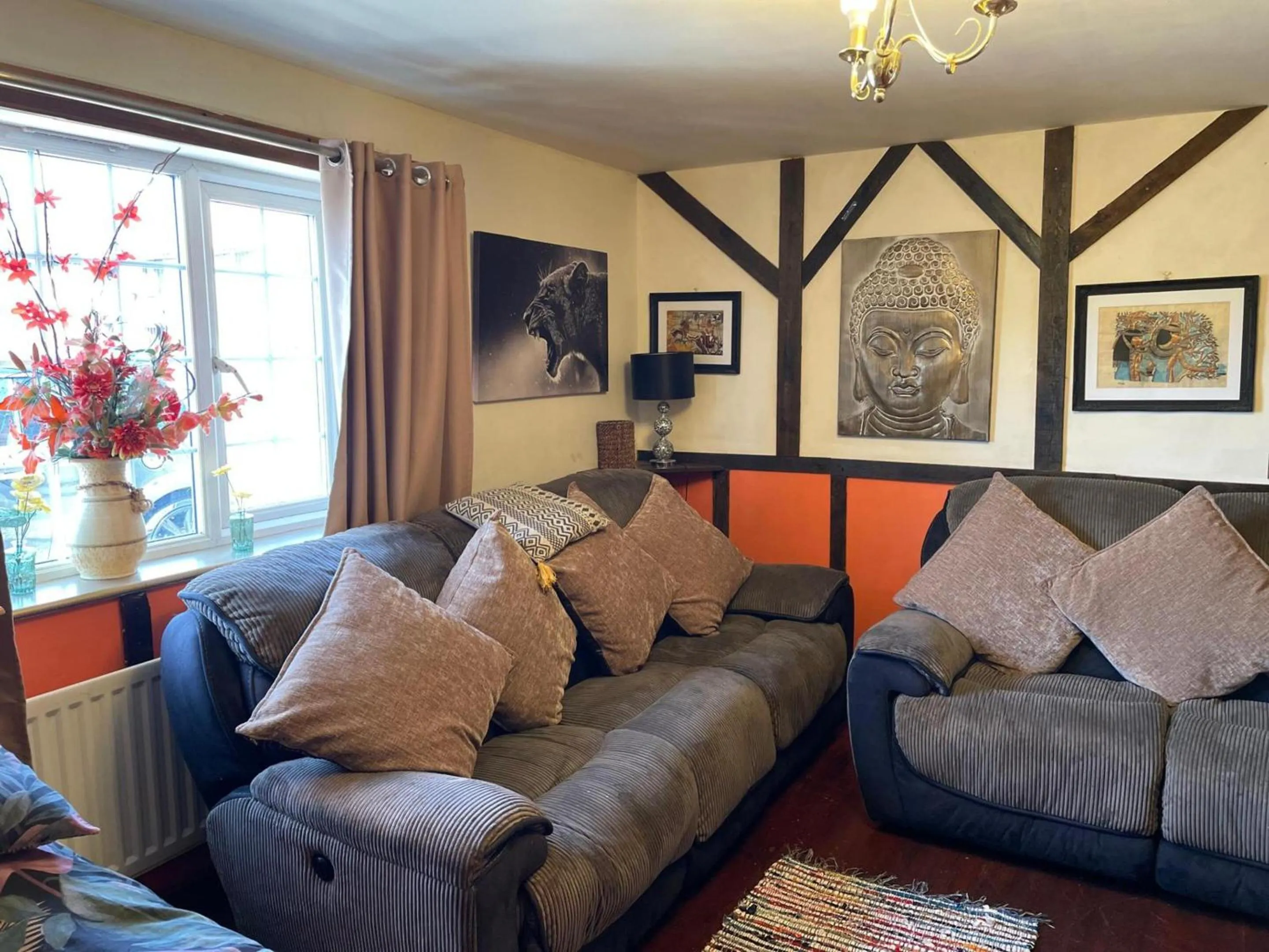 Seating area in OYO Yarm Cottages