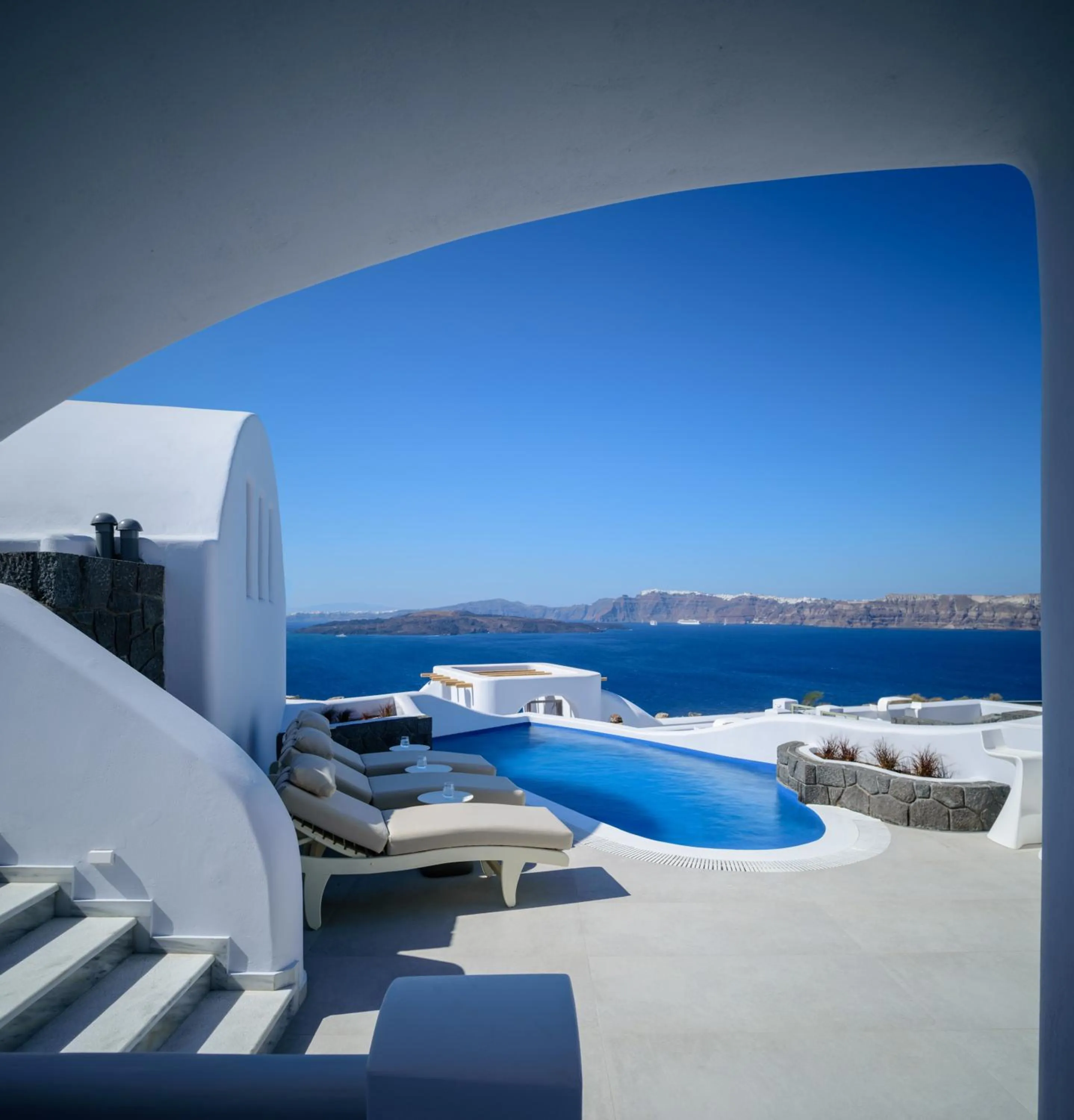 Swimming pool in Acro Blue Luxury Villas