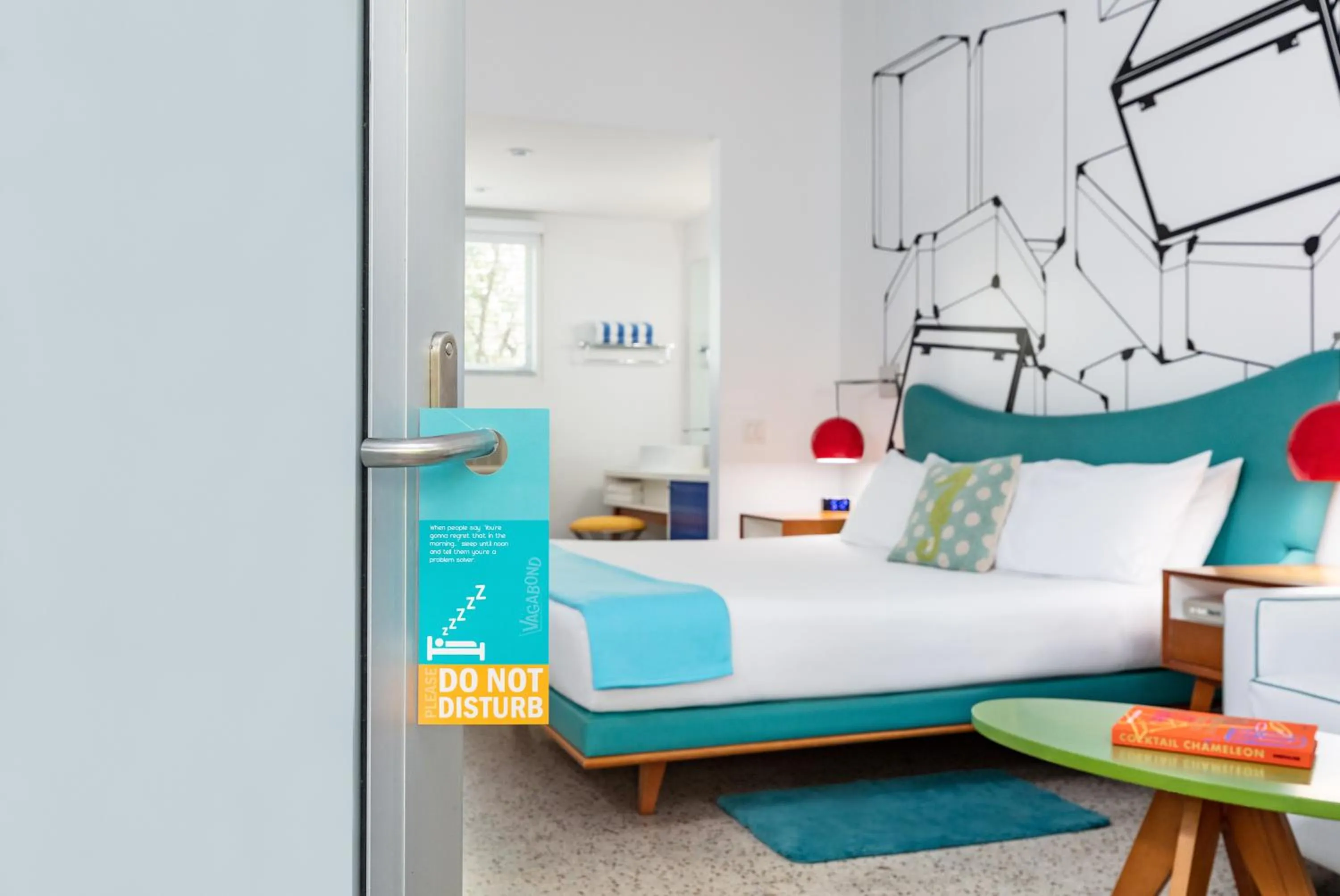 Bed in The Vagabond Hotel Miami