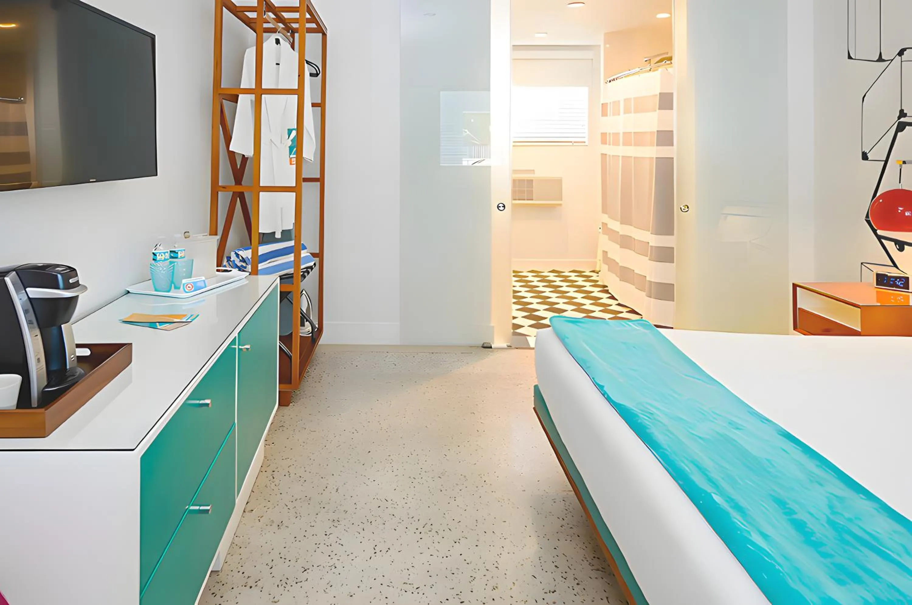 Property building, Bed in The Vagabond Hotel Miami