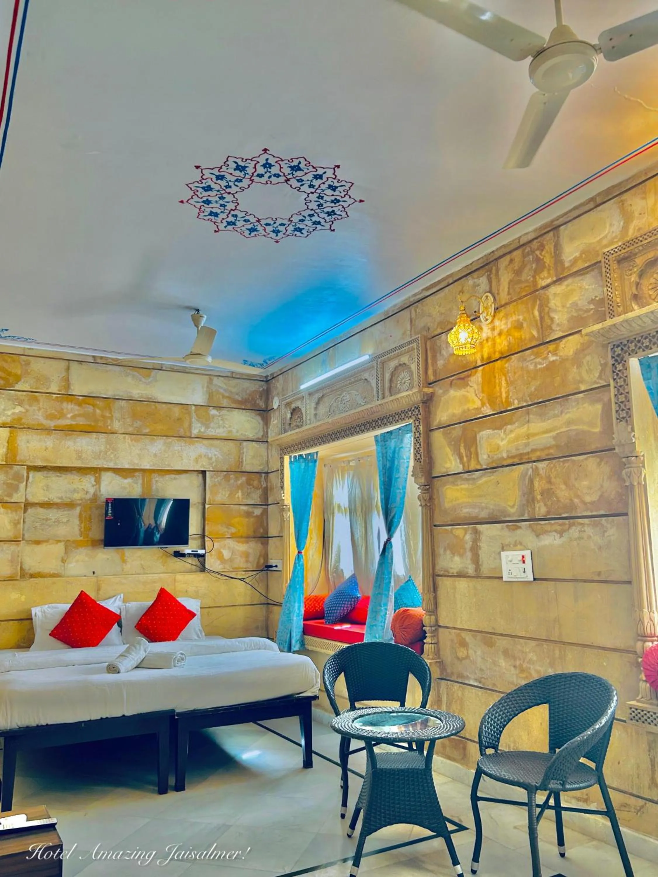 Bed in Hotel Amazing Jaisalmer