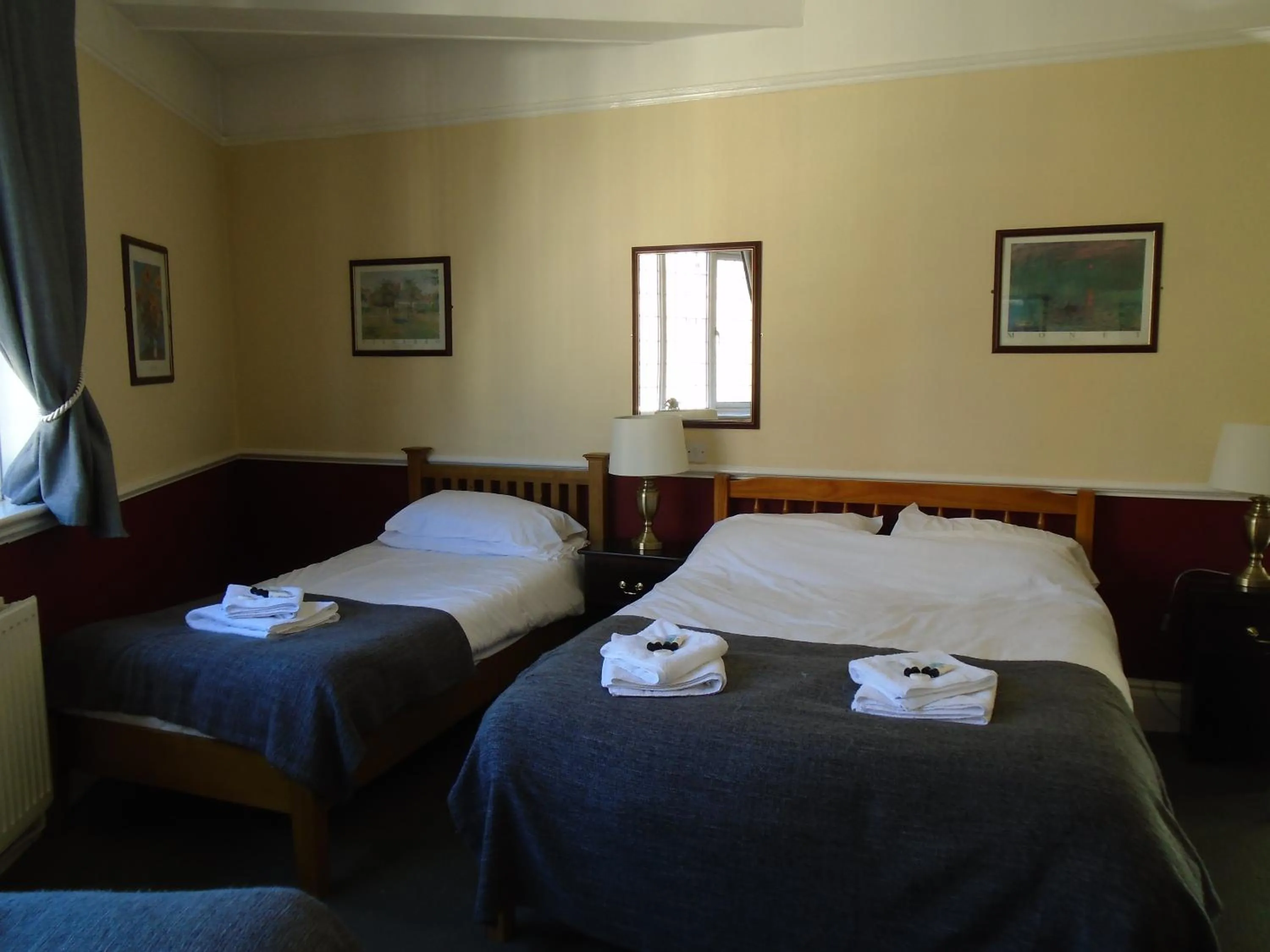 Bed in The Swan Inn Pub