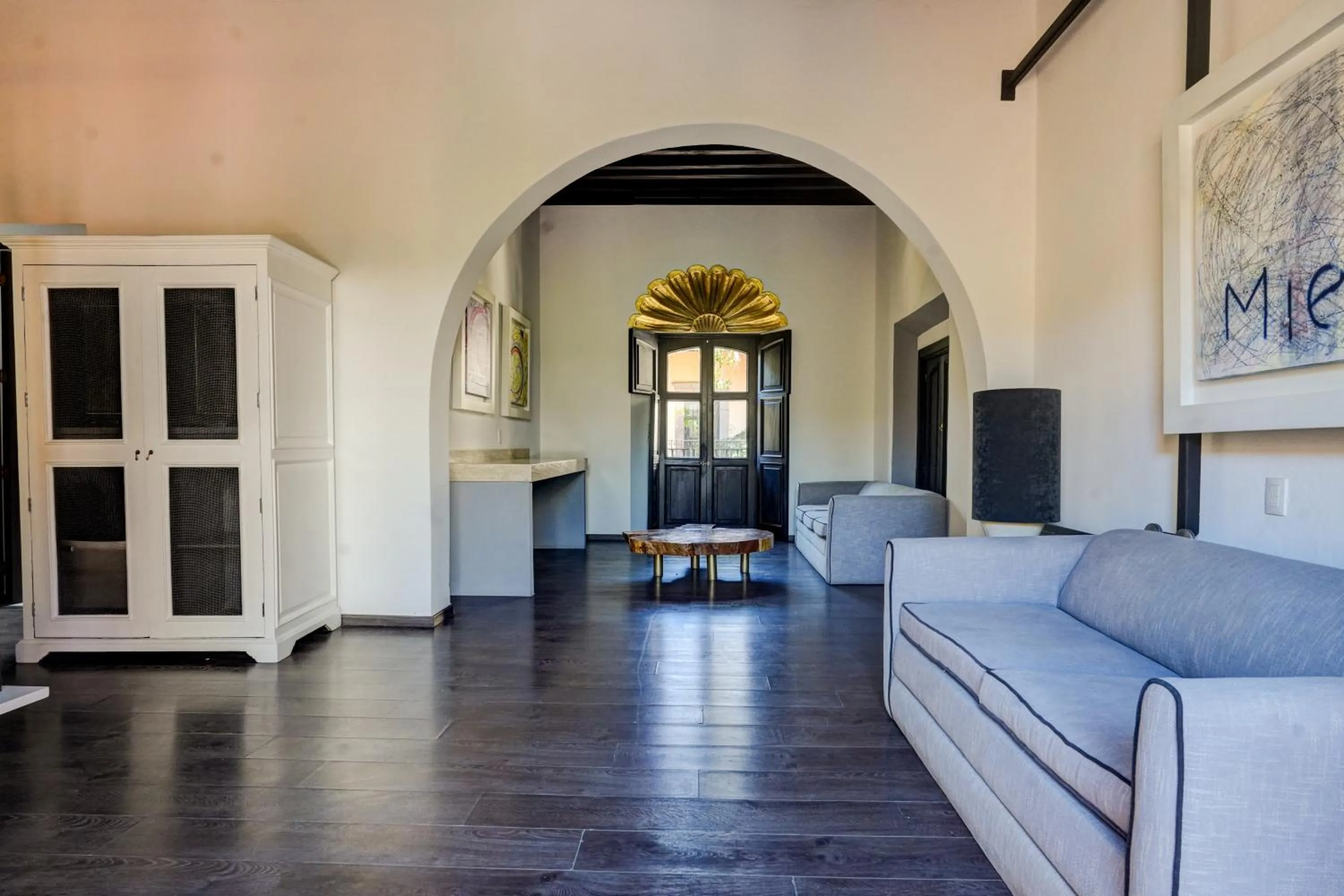 Seating area in El Mesón de Santa Rosa