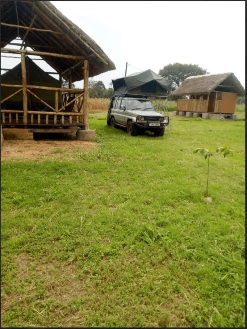 Garden view in Ishasha Pride Lodge