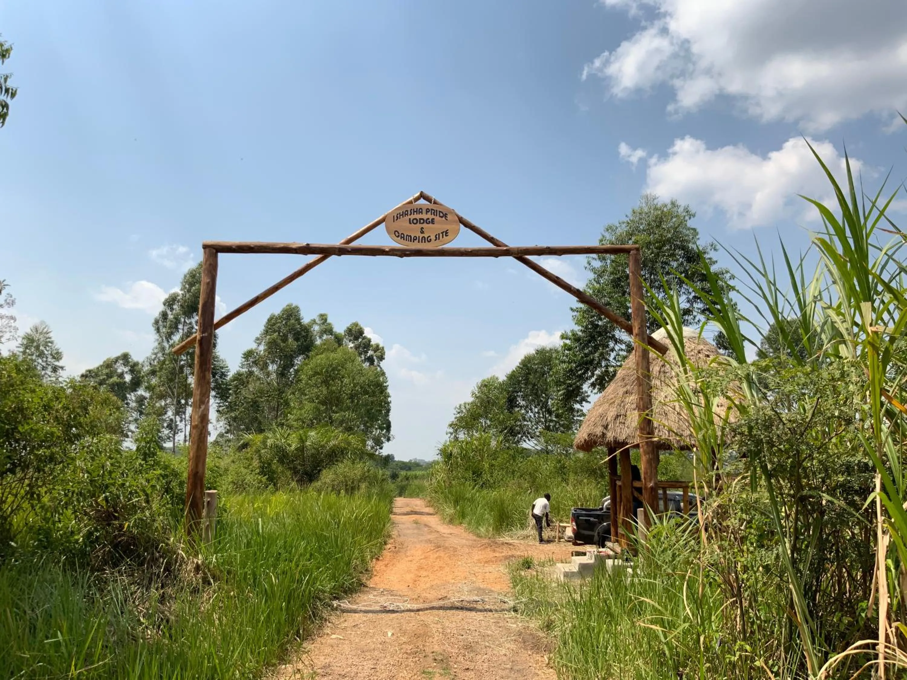 Natural landscape in Ishasha Pride Lodge