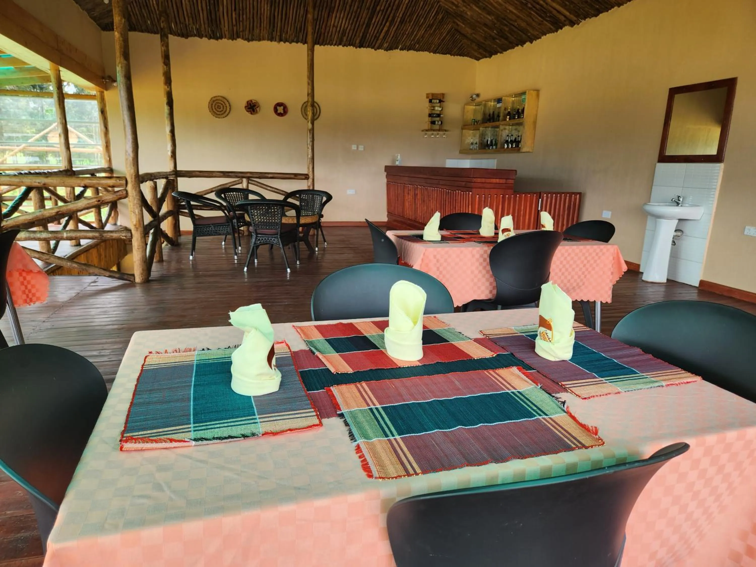 Dining area in Ishasha Pride Lodge