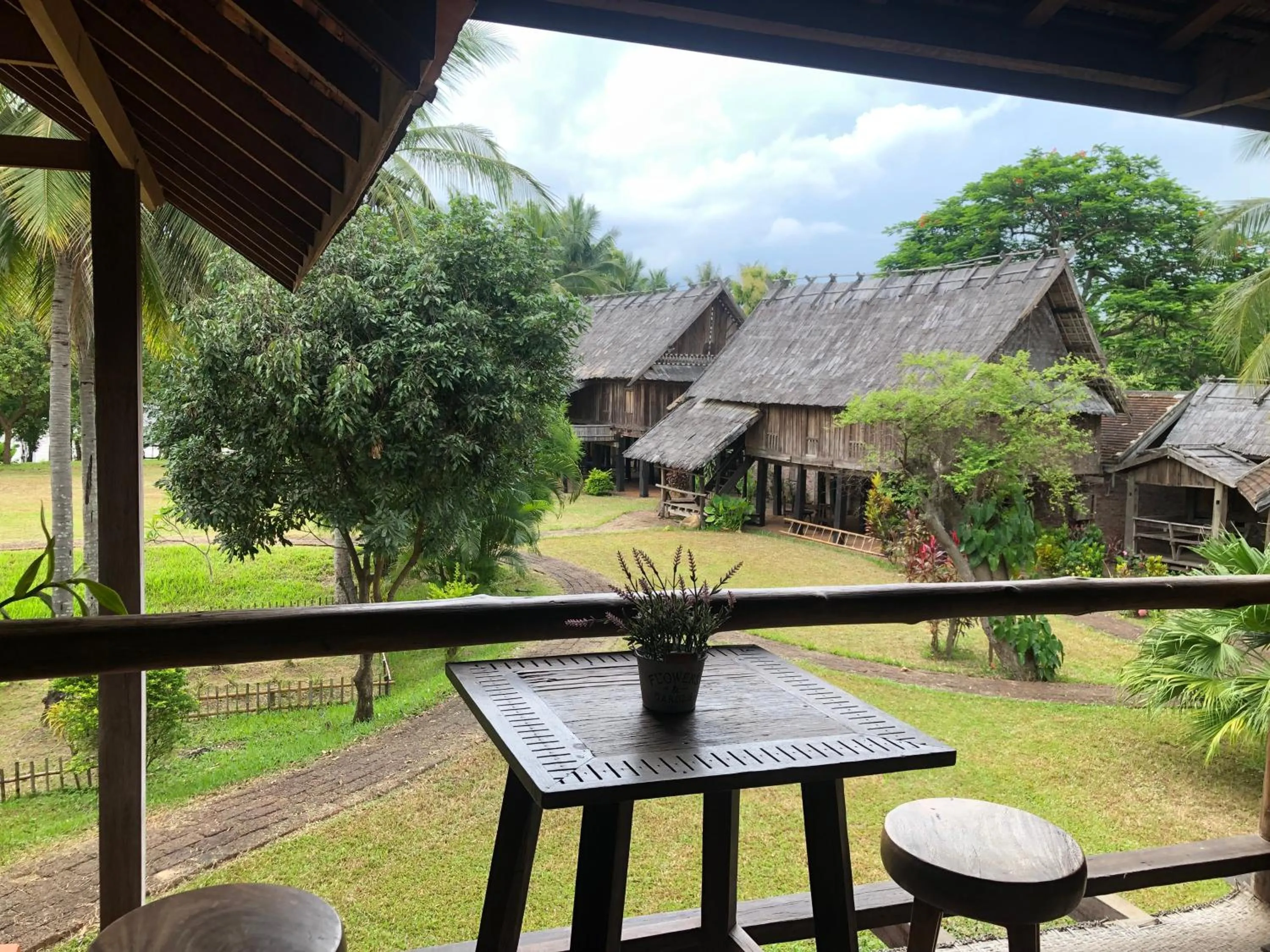Balcony/Terrace in On The Mekong Resort