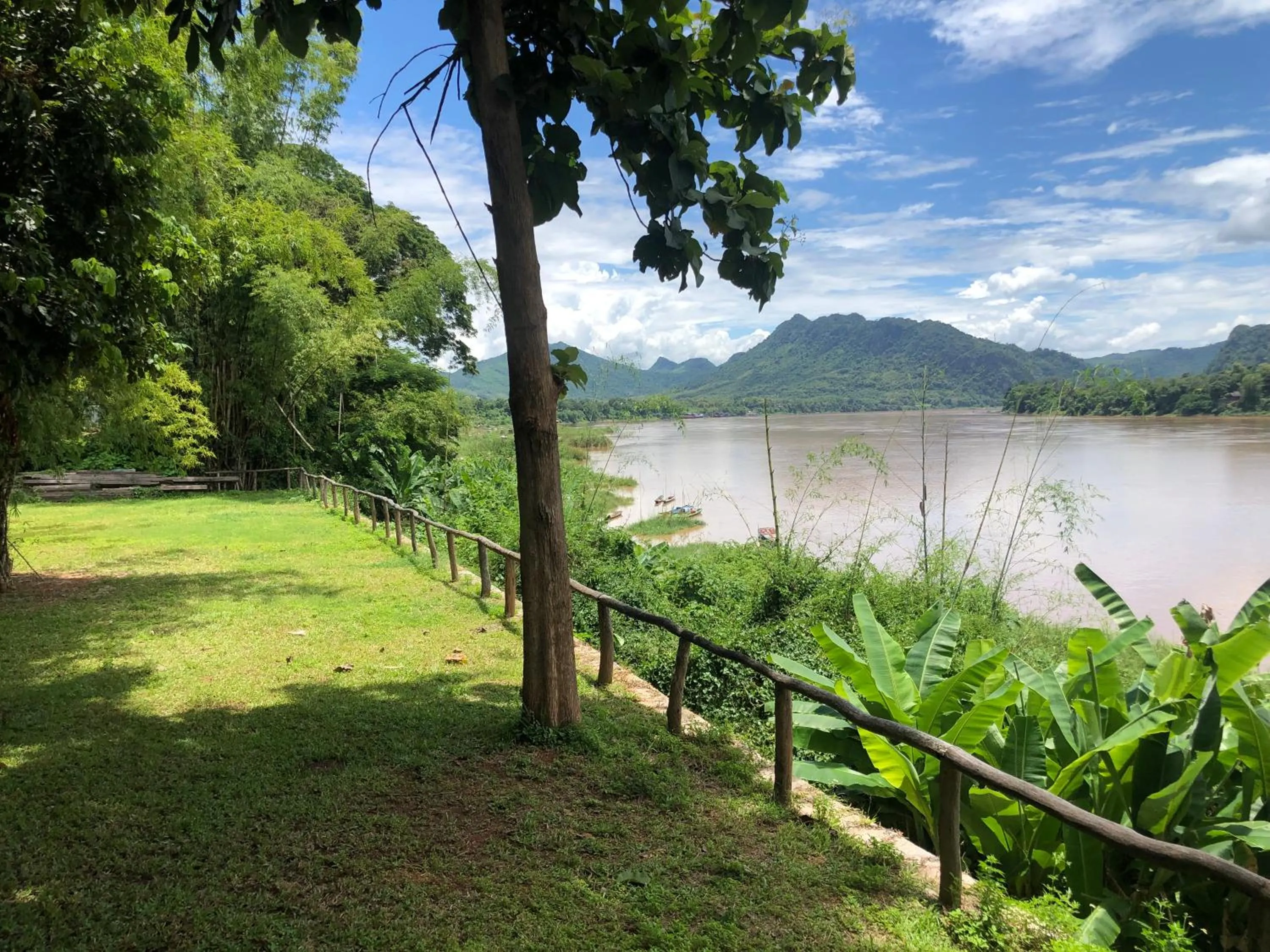 Patio in On The Mekong Resort