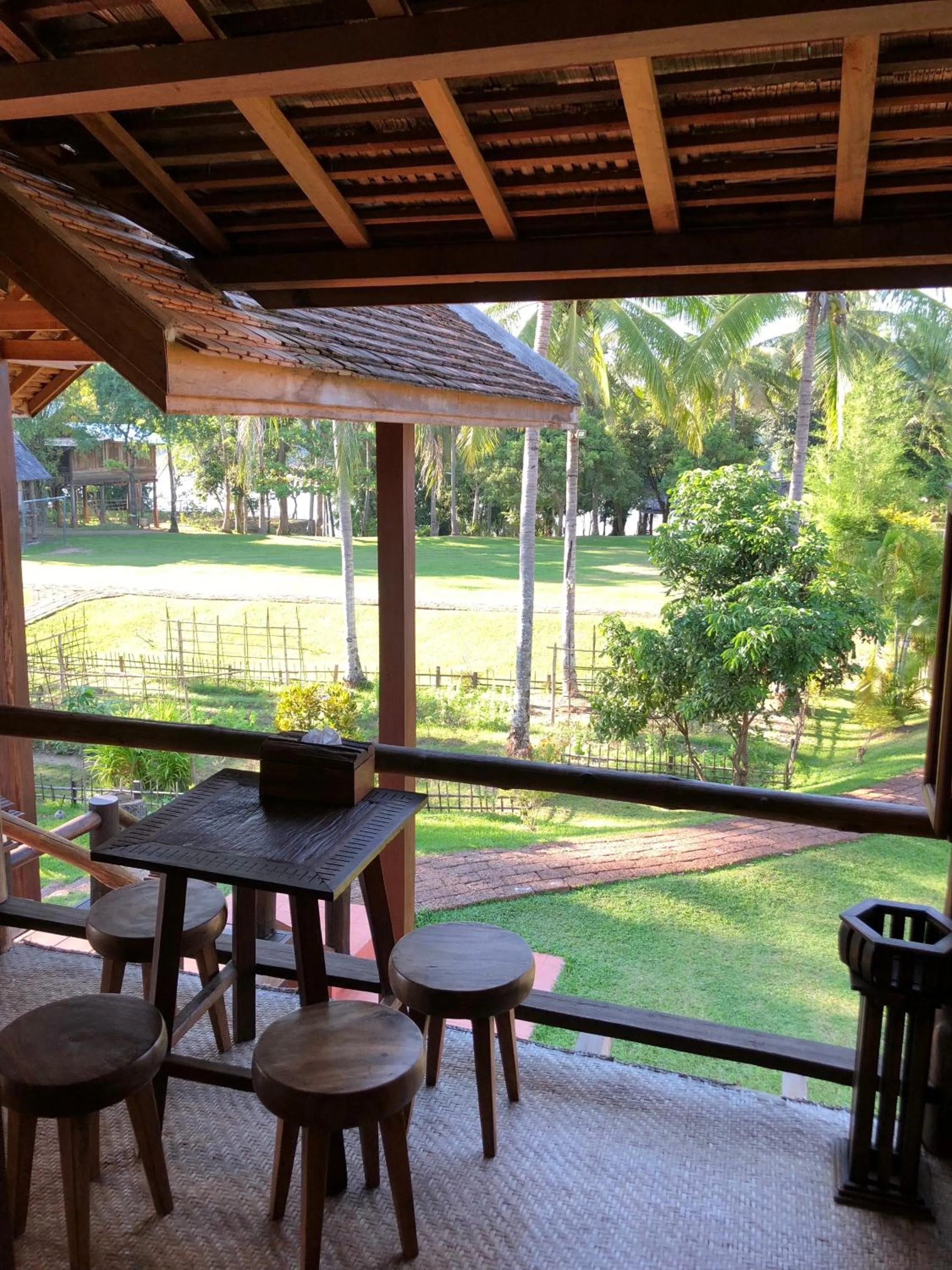 Patio in On The Mekong Resort