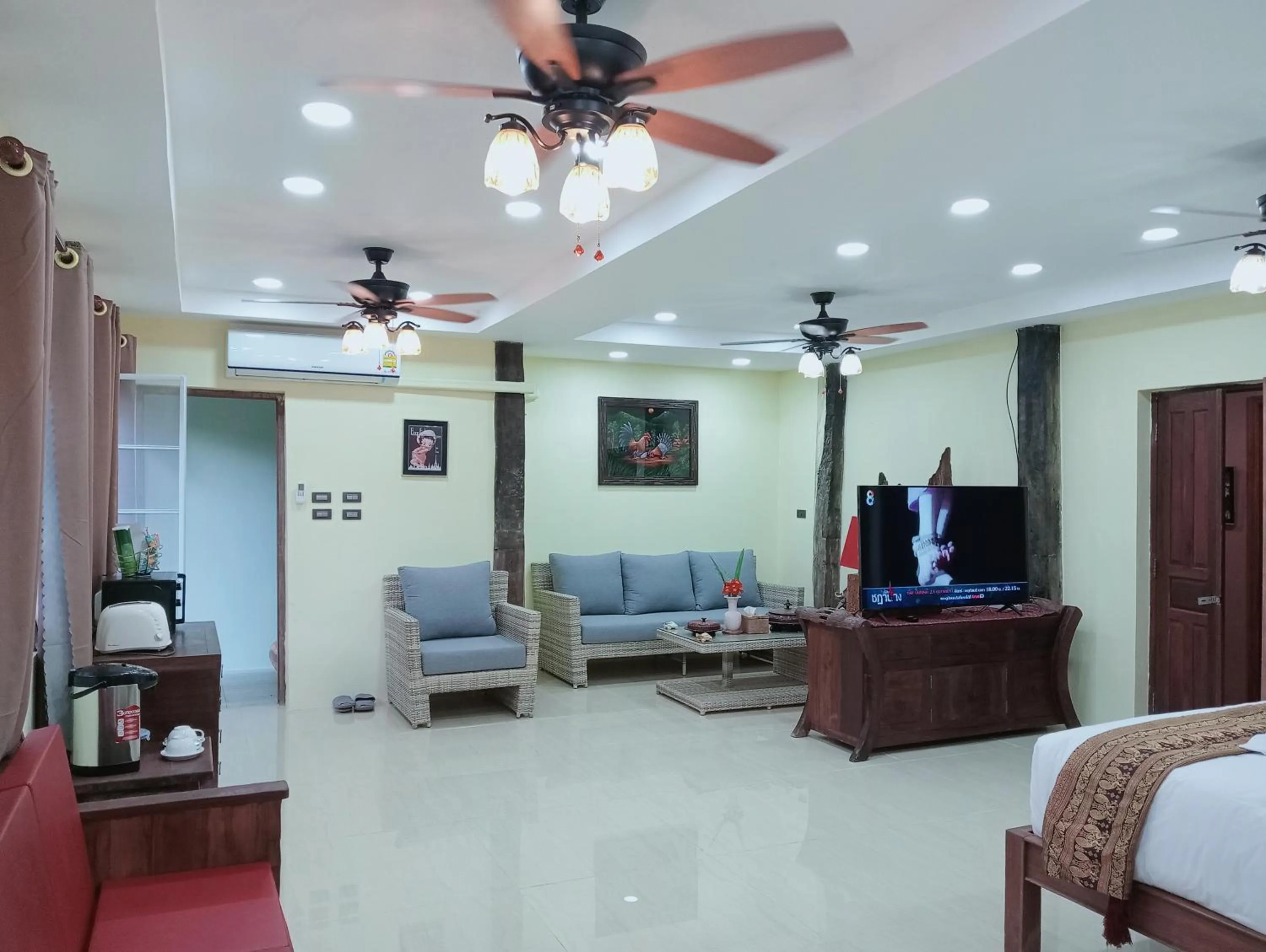Living room in On The Mekong Resort