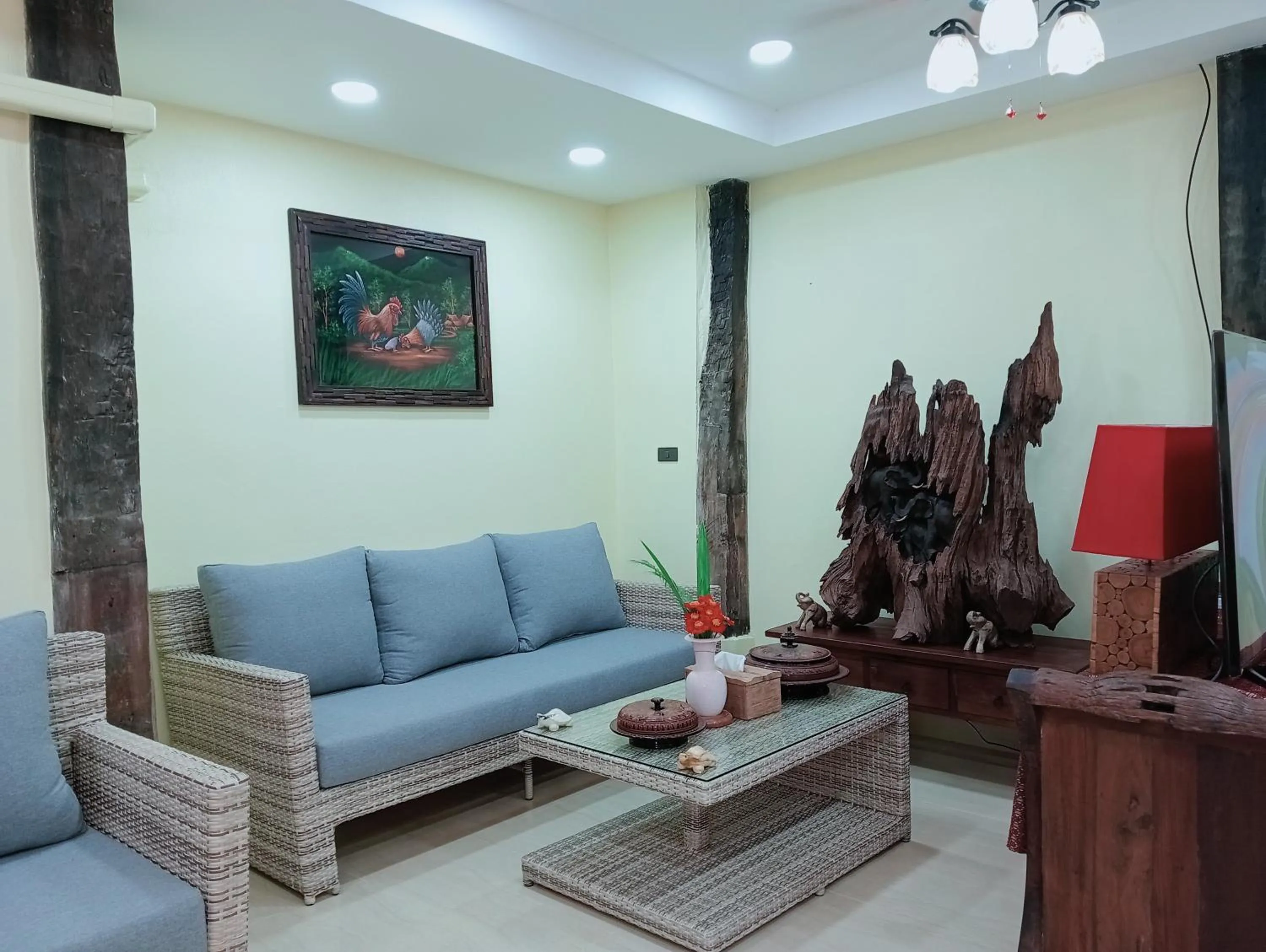 Living room in On The Mekong Resort