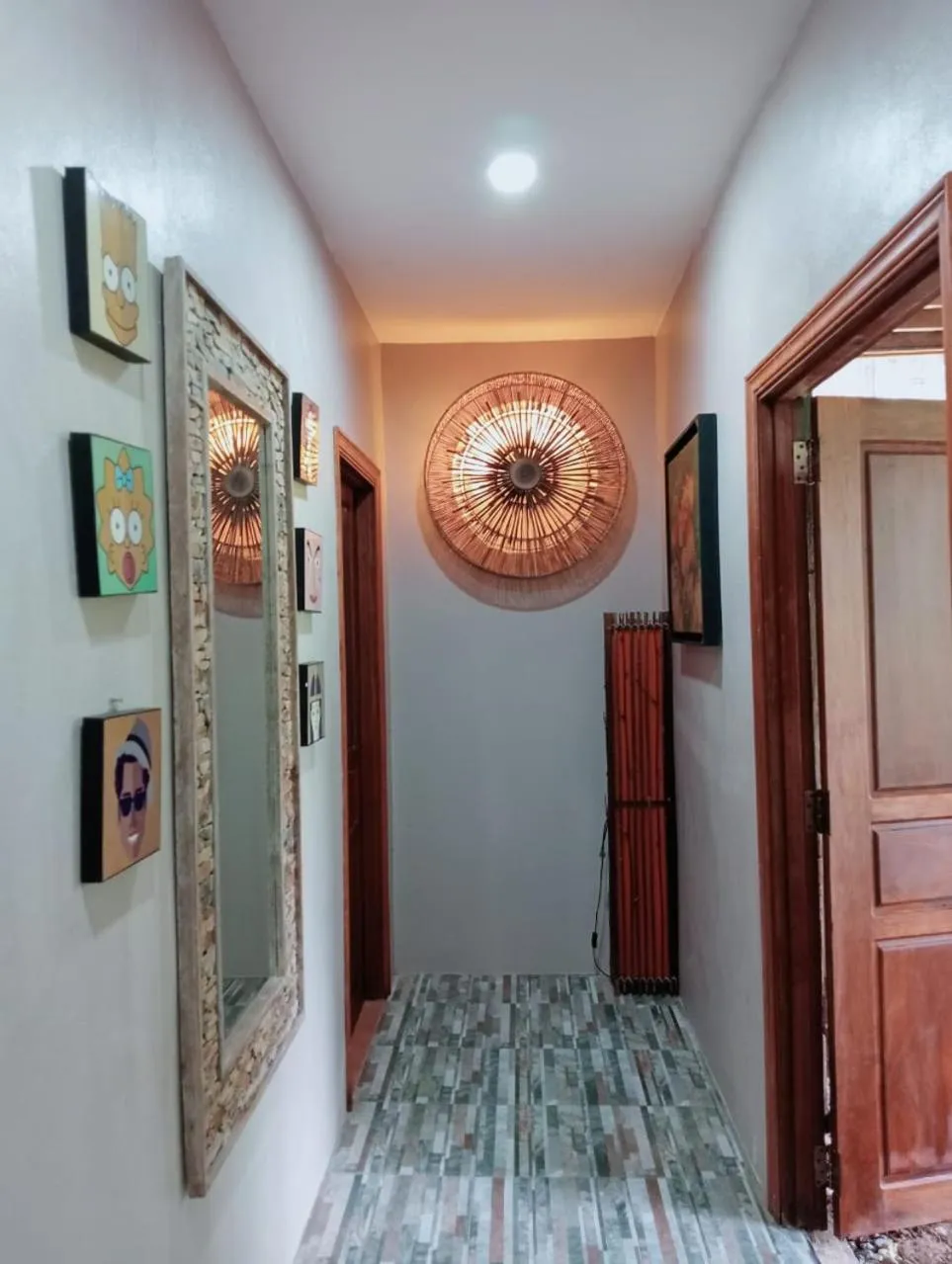 Bathroom, Bed in On The Mekong Resort