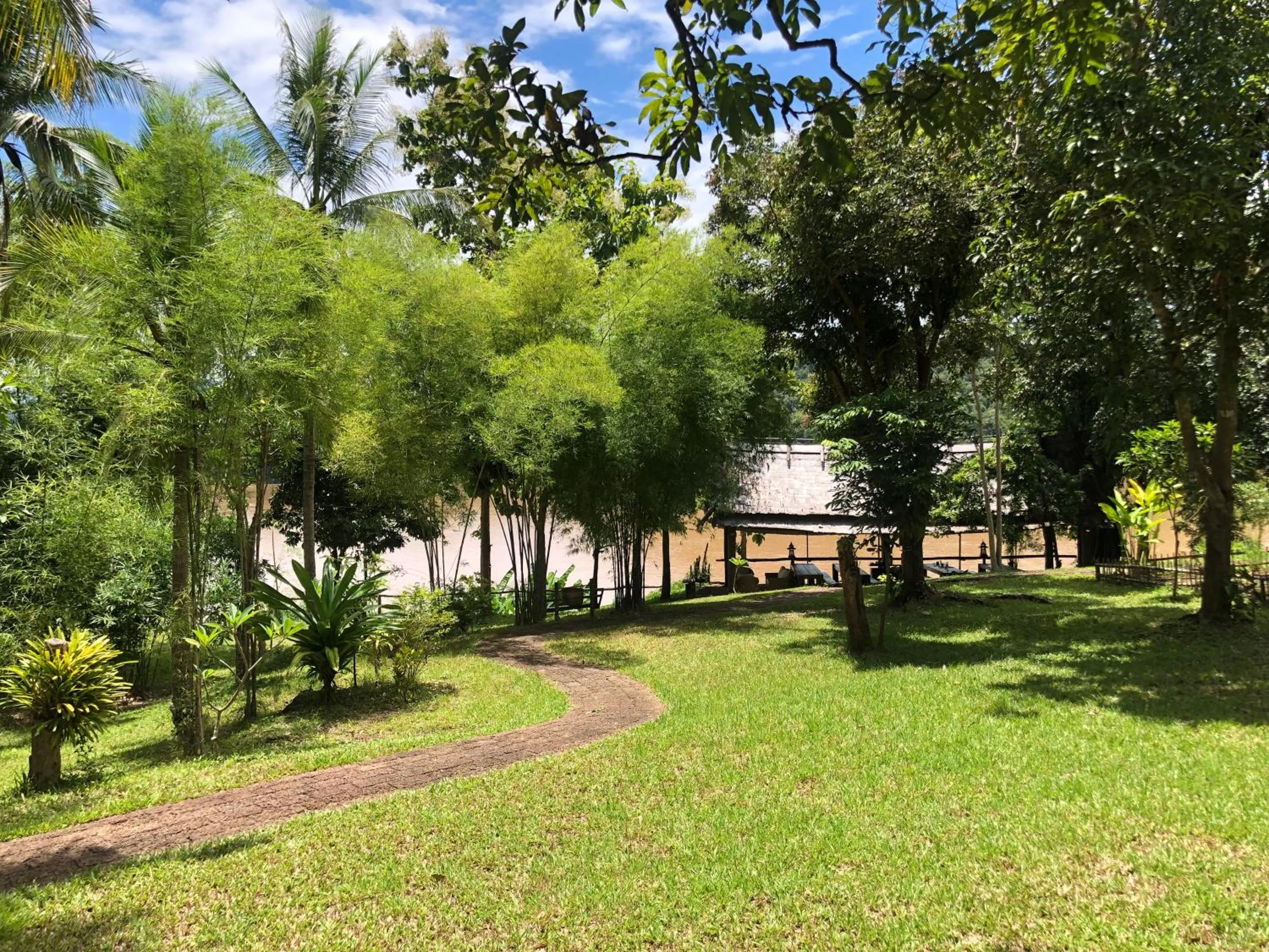 Patio in On The Mekong Resort
