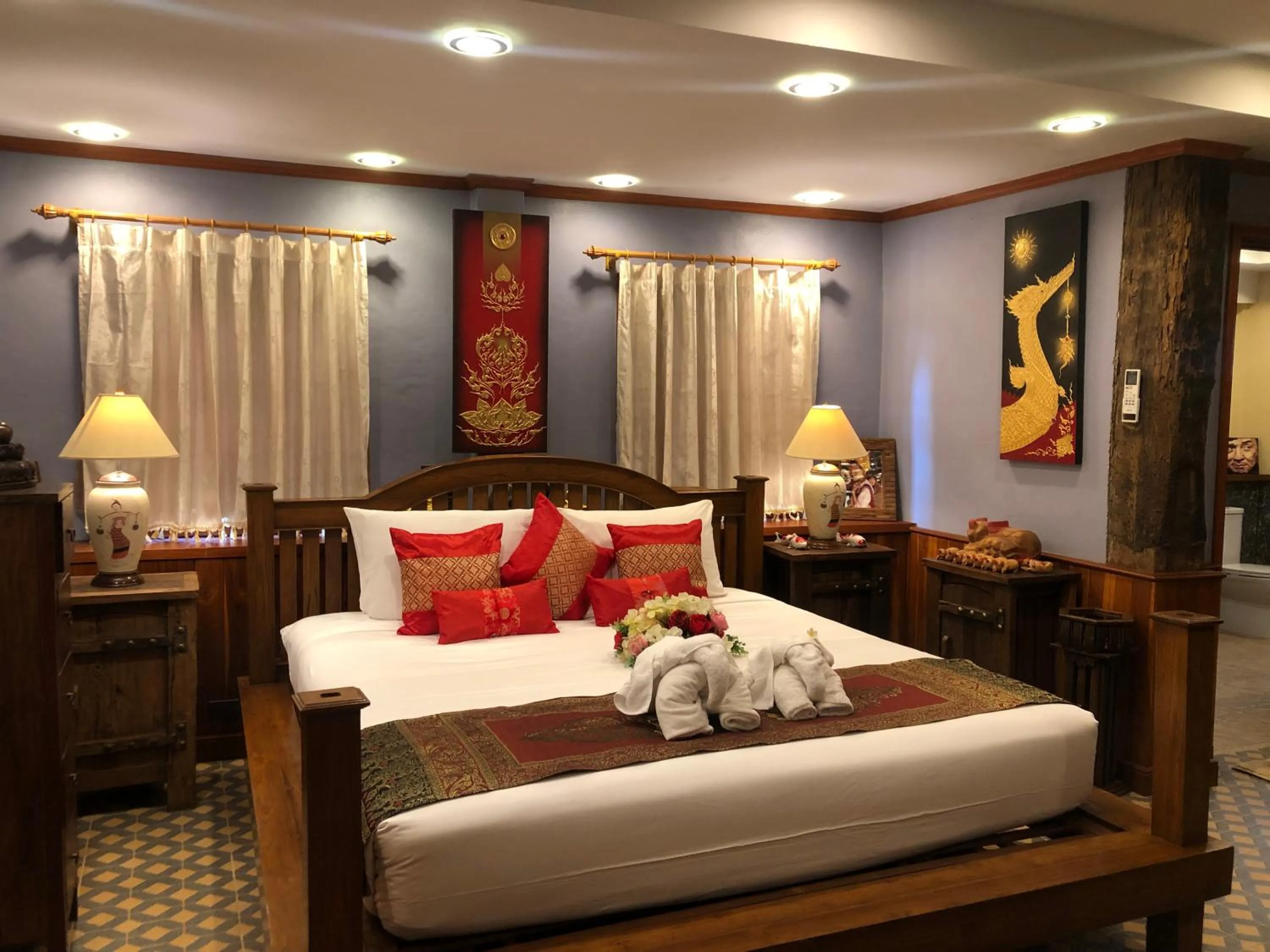 Bedroom, Bed in On The Mekong Resort