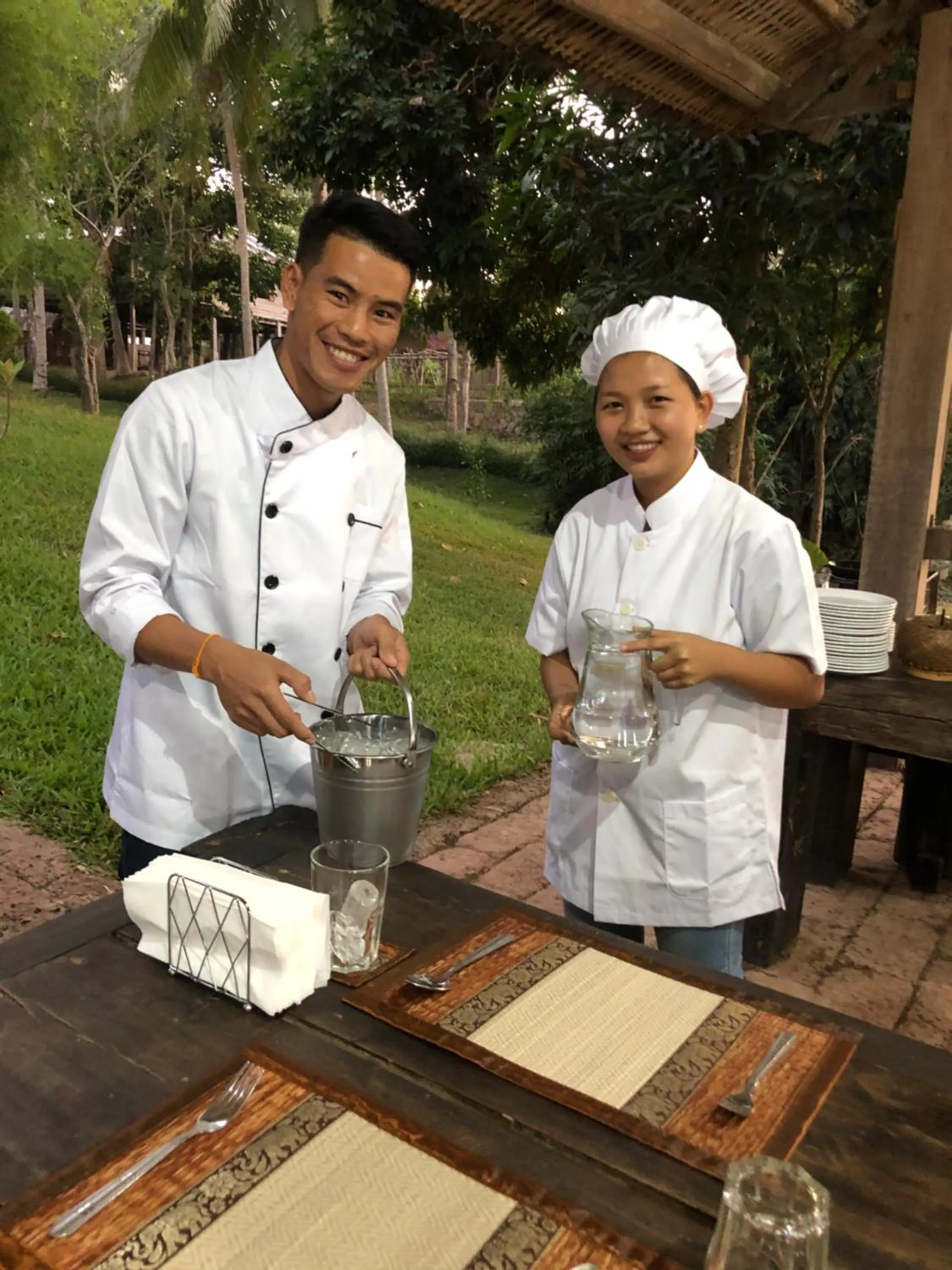 Staff in On The Mekong Resort