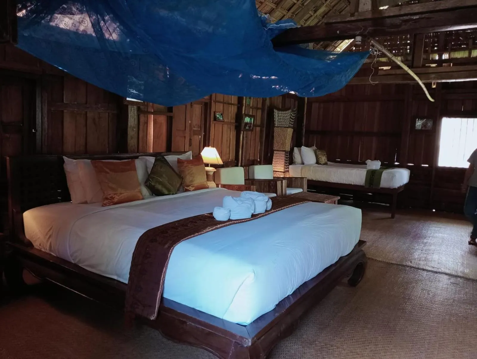 Bed in On The Mekong Resort