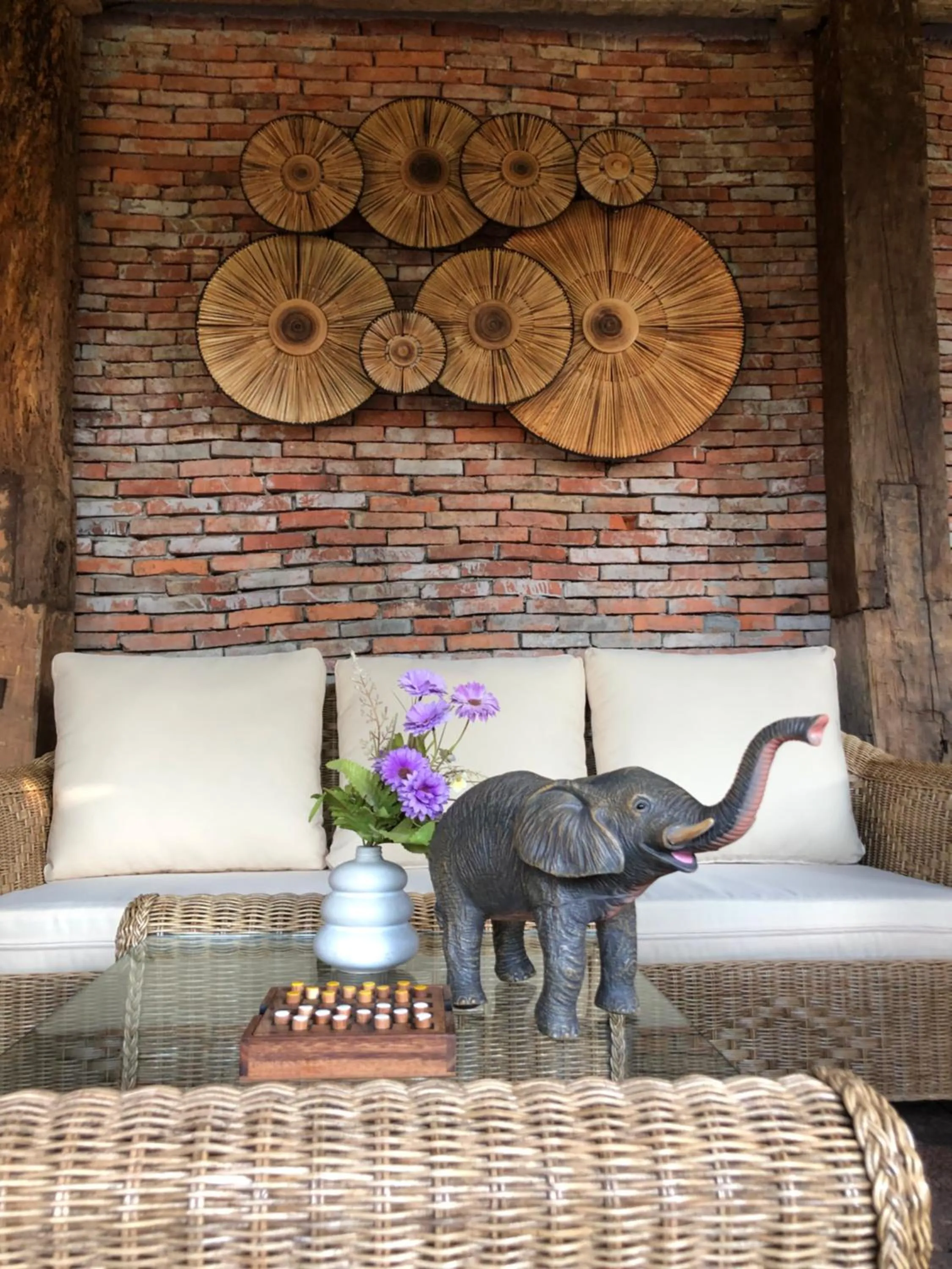 Living room in On The Mekong Resort