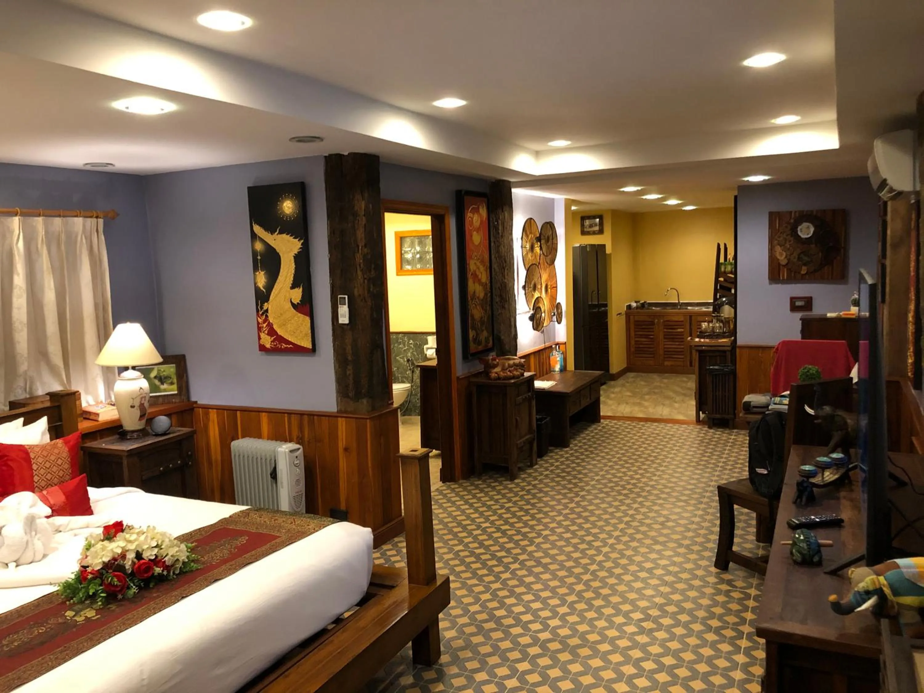 Bed in On The Mekong Resort