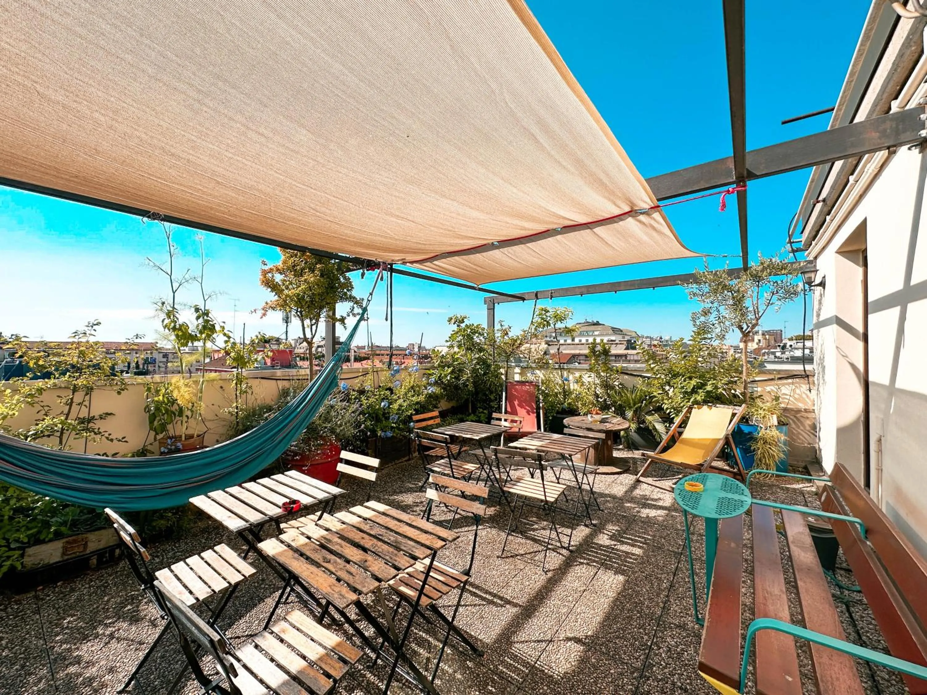 Balcony/Terrace in Ostello Bello Milano Centrale