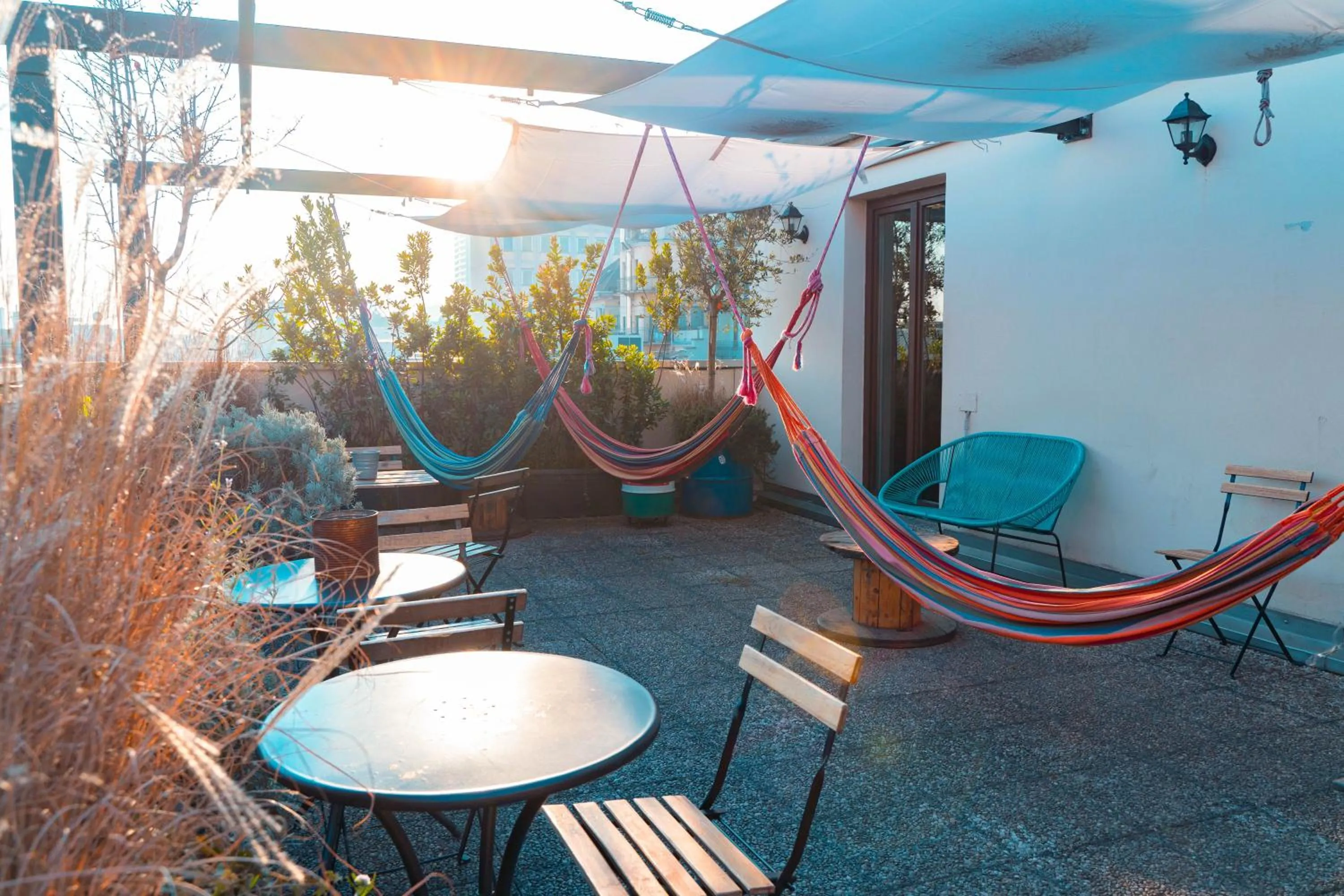 Balcony/Terrace in Ostello Bello Milano Centrale