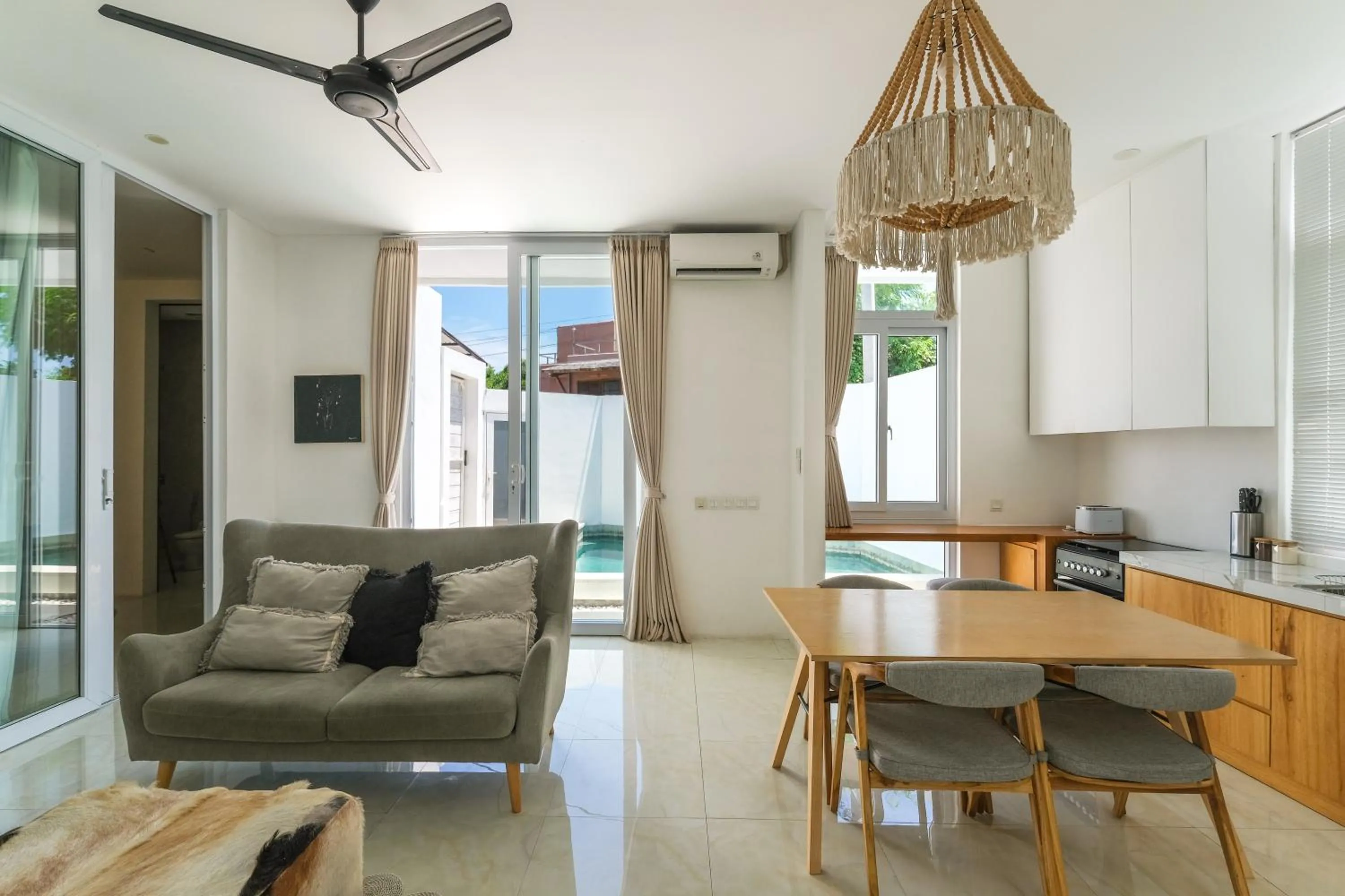 Living room in Villa Christine Canggu