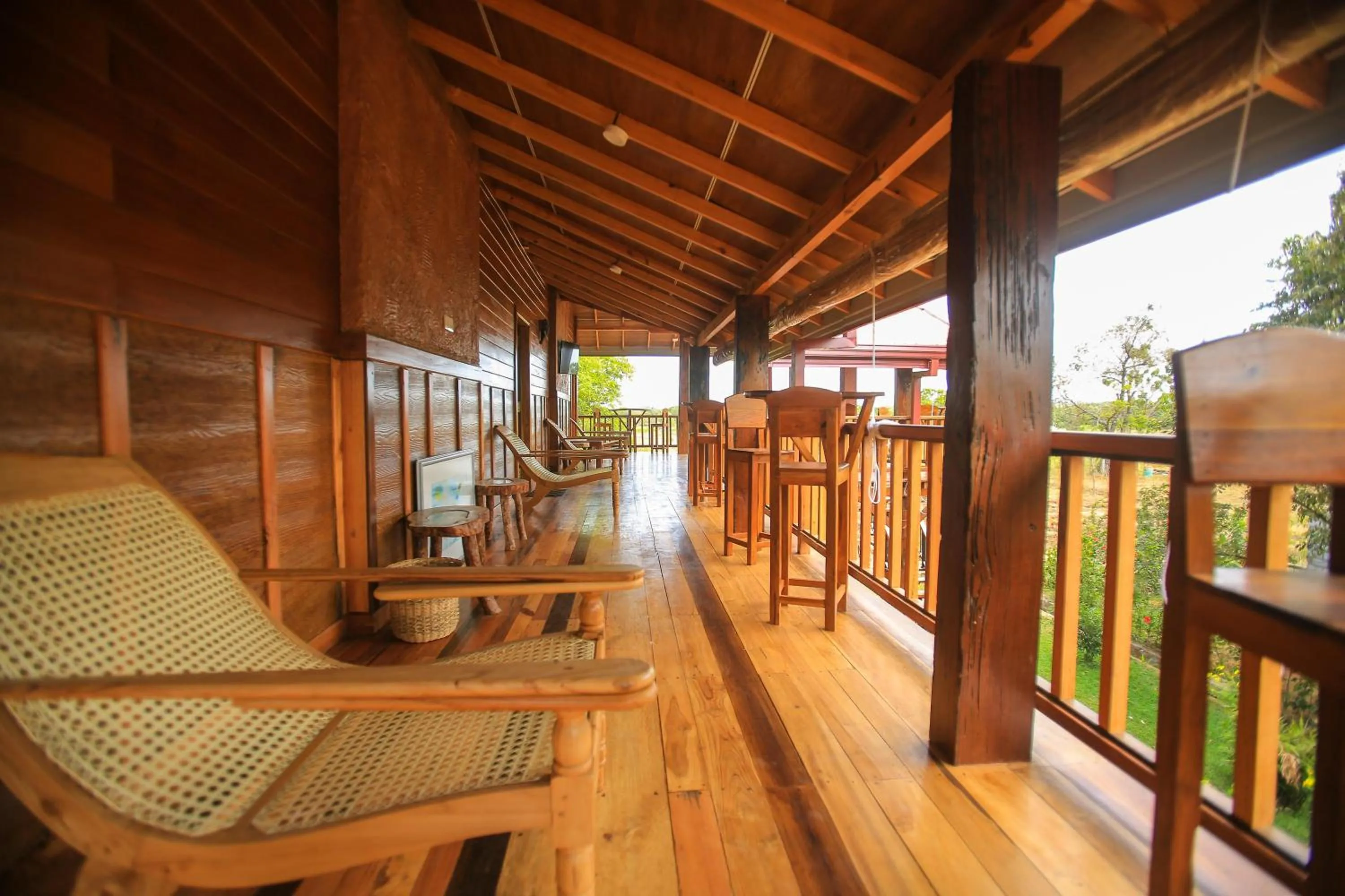 Balcony/Terrace in Jungle Hut Resort Sigiriya