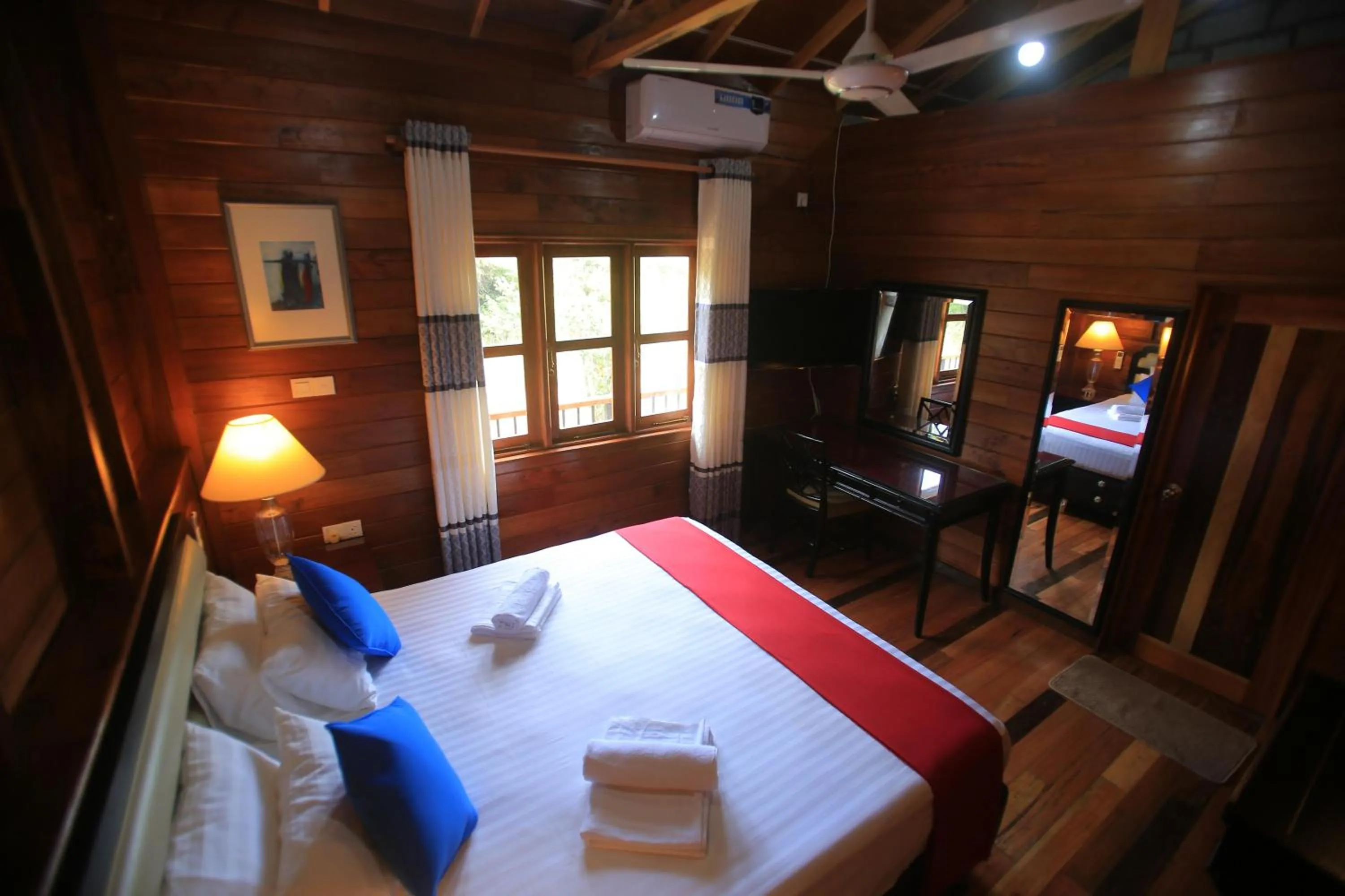 Photo of the whole room, Bed in Jungle Hut Resort Sigiriya