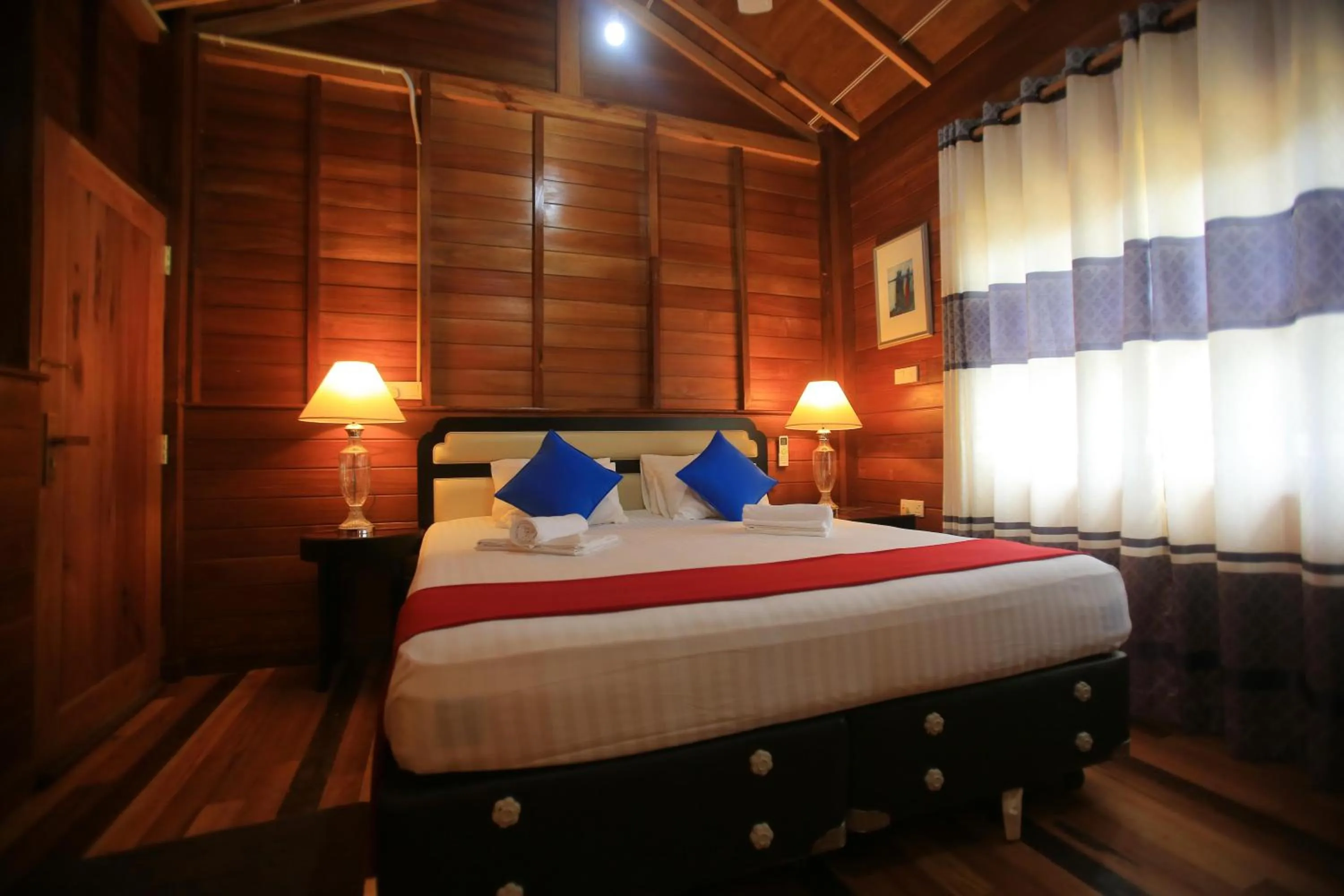 Bed in Jungle Hut Resort Sigiriya