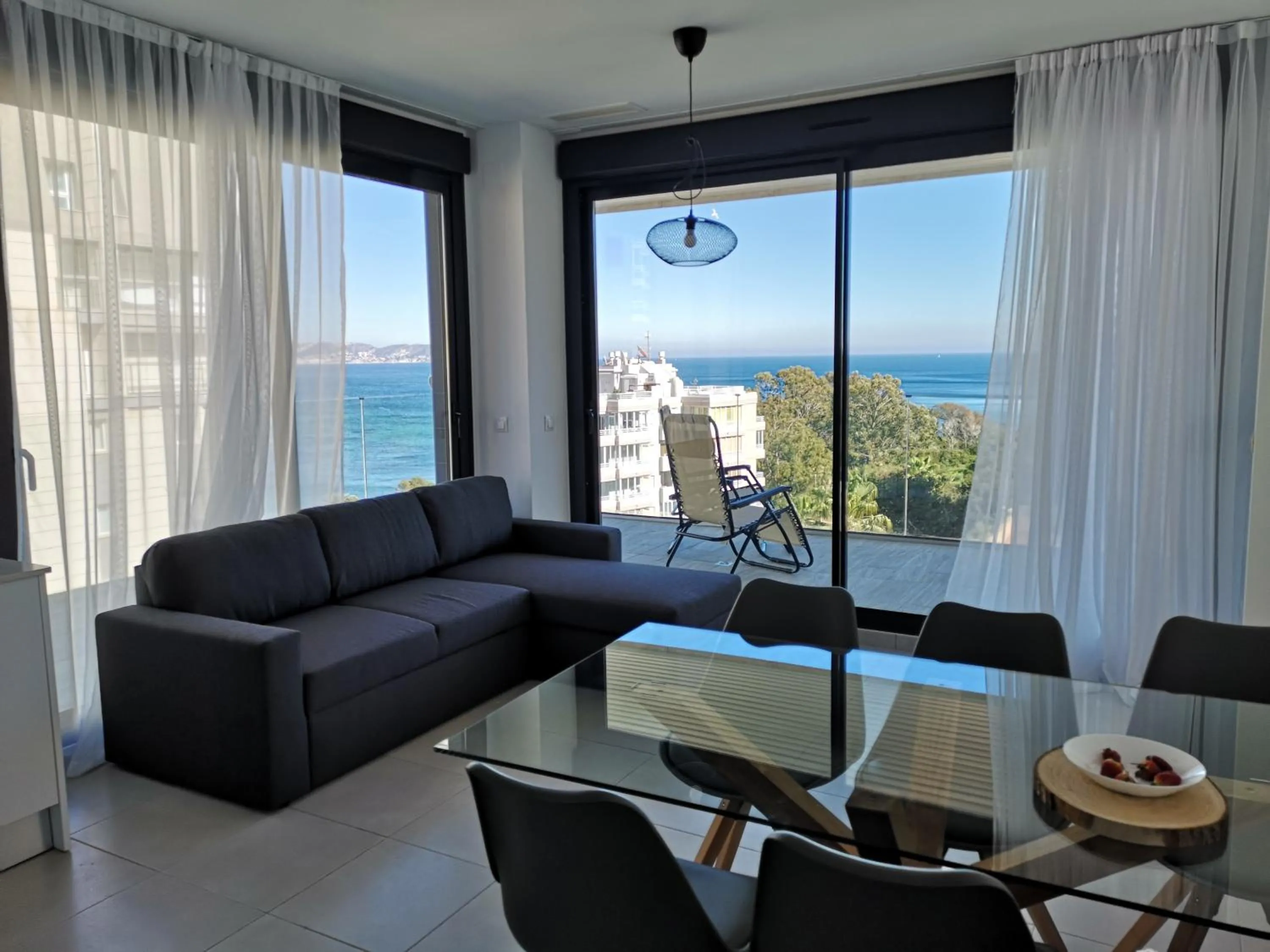 Living room in Sea view and Ifach Calpe