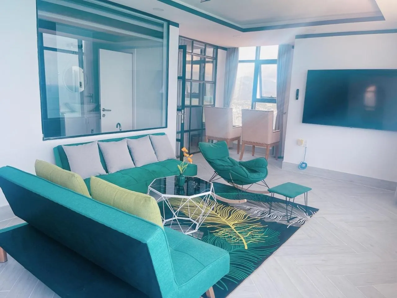 TV and multimedia in Pearl Nha Trang Beach Apartment