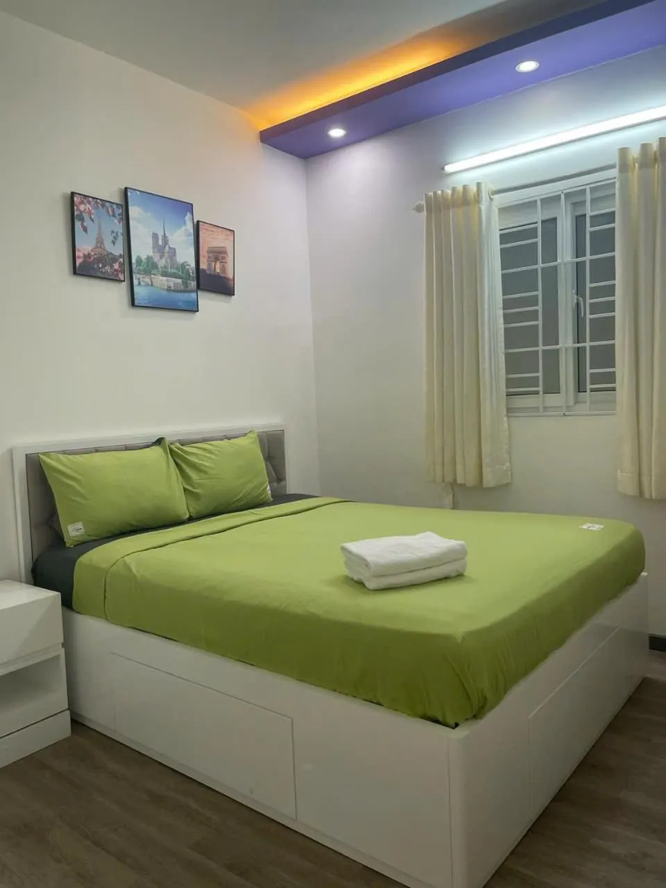 Bed in Pearl Nha Trang Beach Apartment