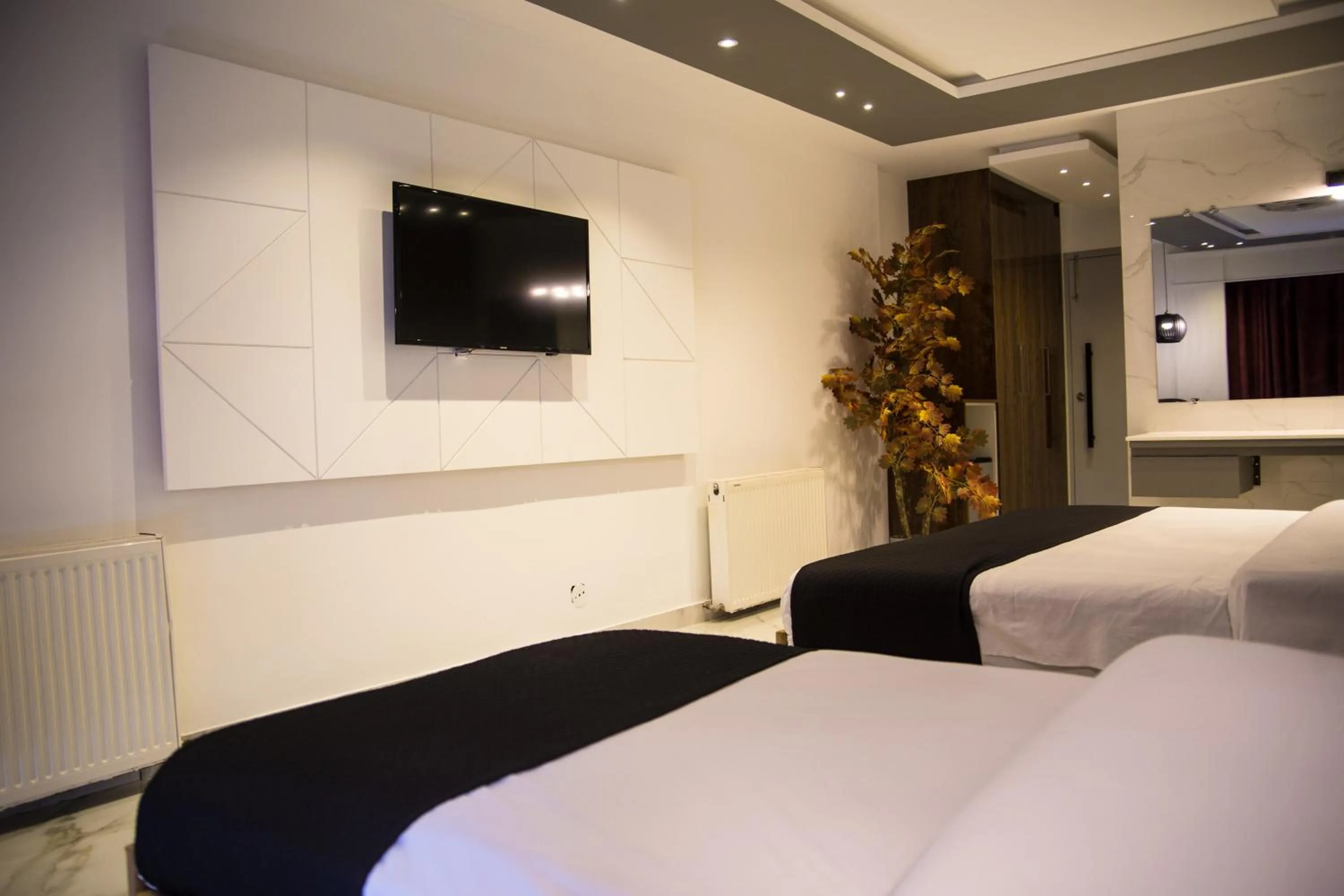 Communal lounge/ TV room, Bed in Metropole Hotel