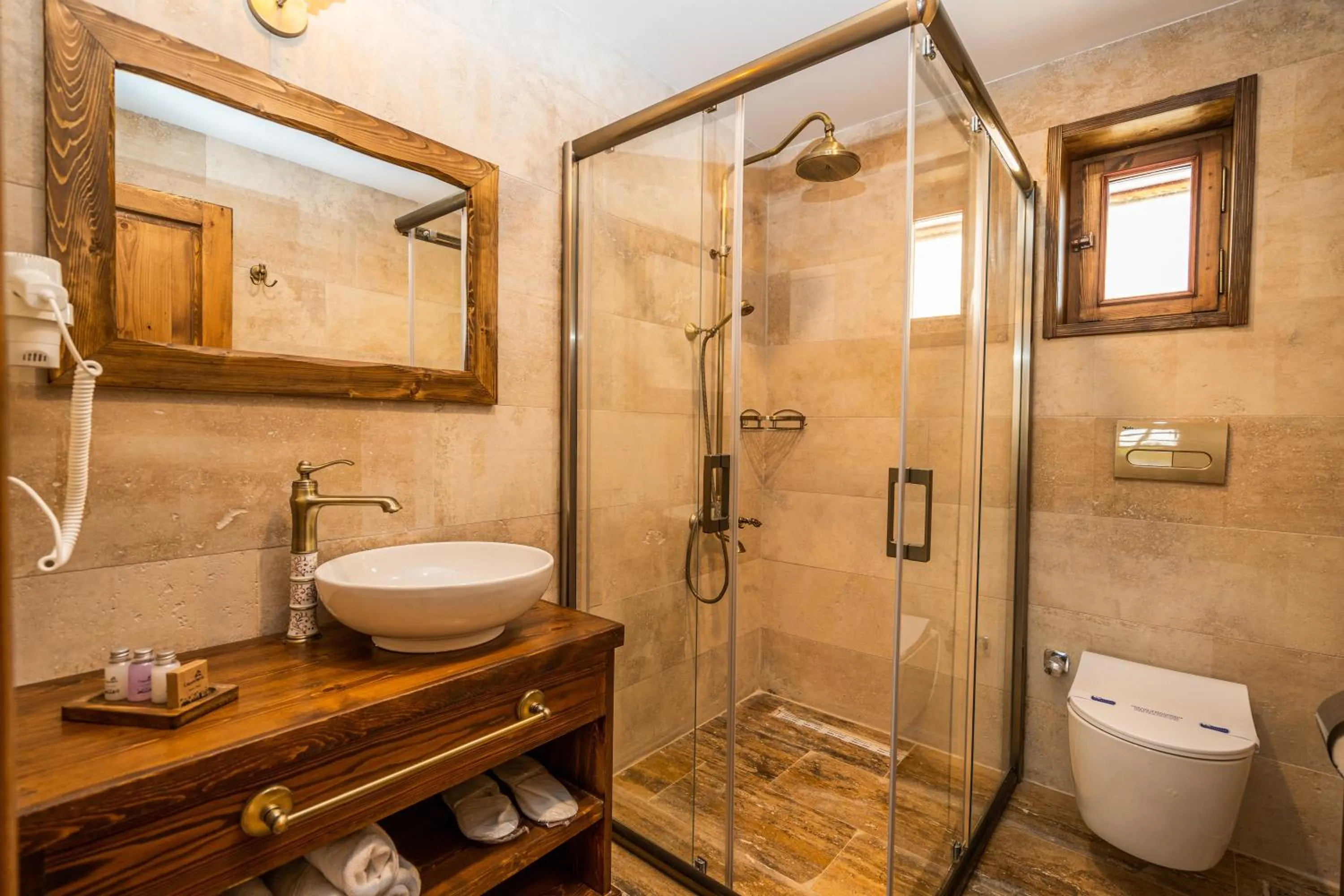 Shower in Flavia Cappadocia Hotel