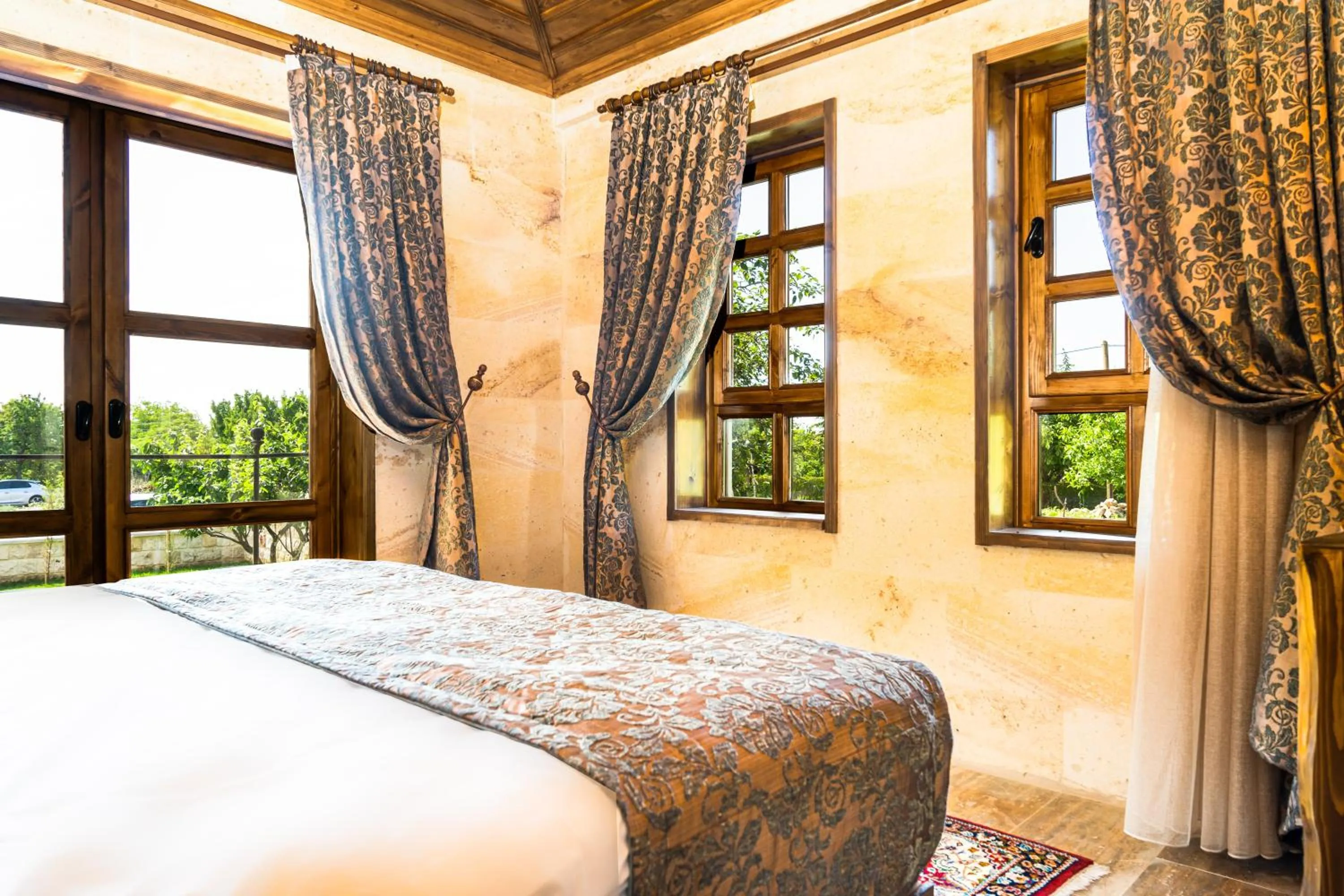 Bed in Flavia Cappadocia Hotel