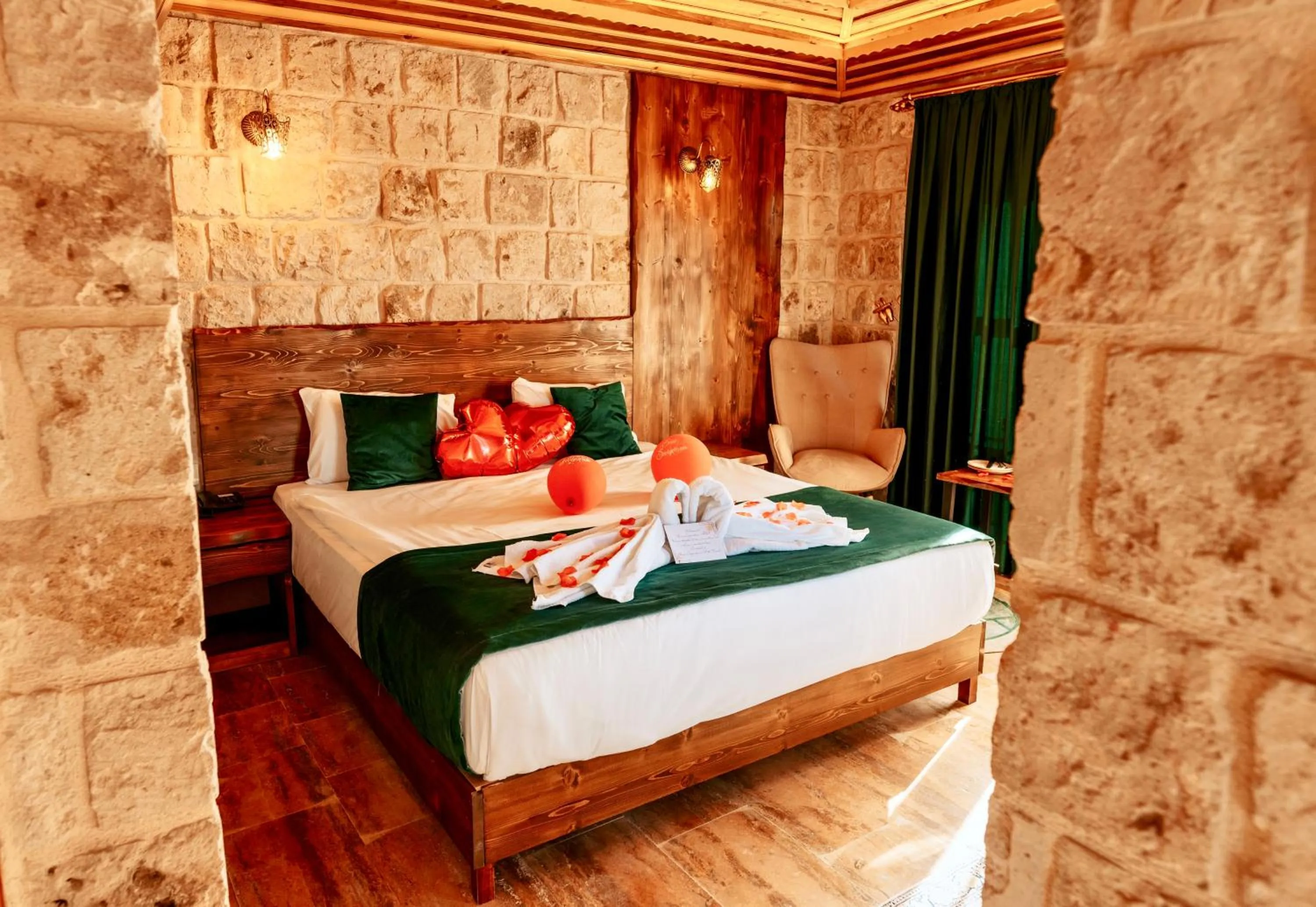 Bed in Flavia Cappadocia Hotel