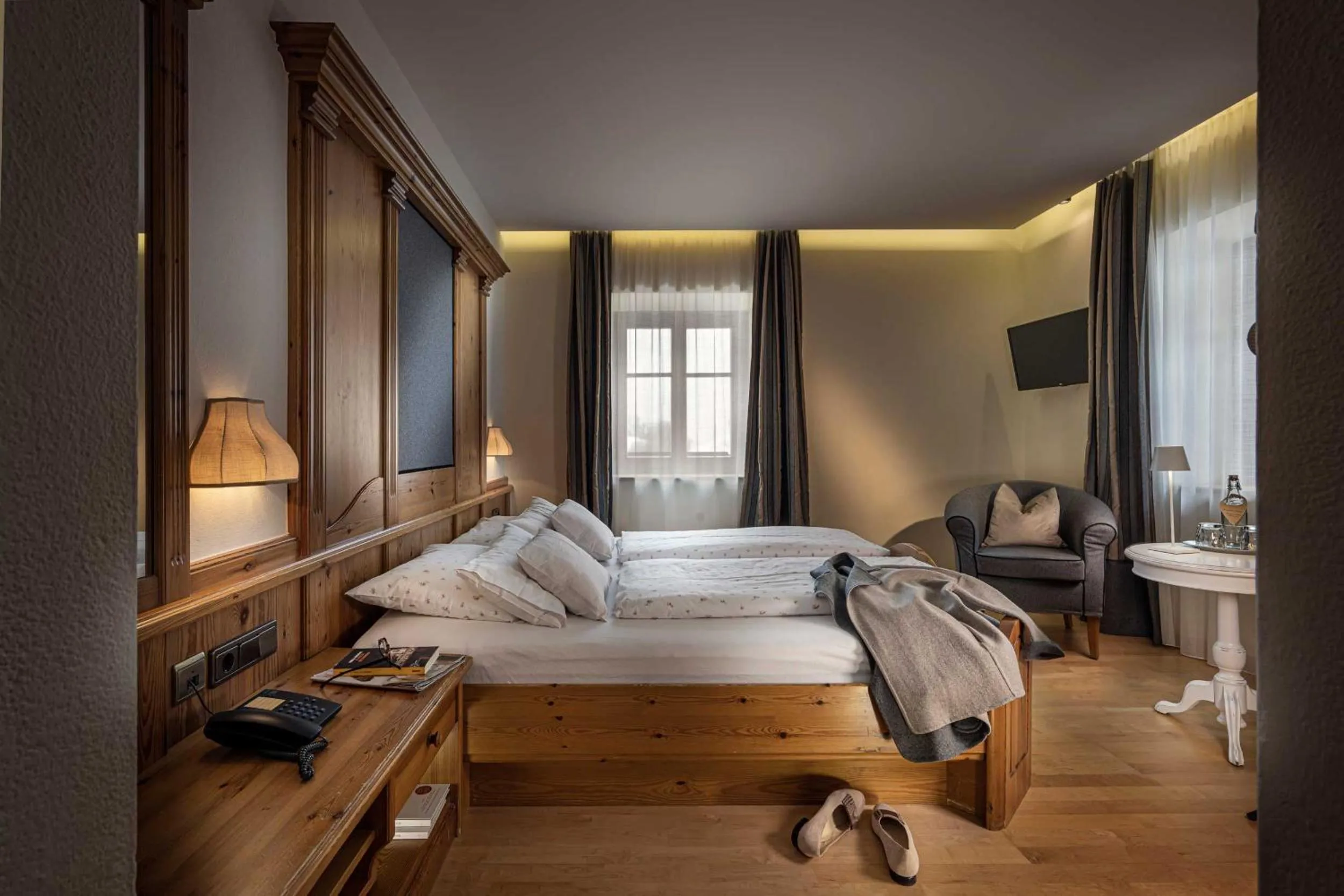Photo of the whole room, Bed in Naturhotel Saalerwirt