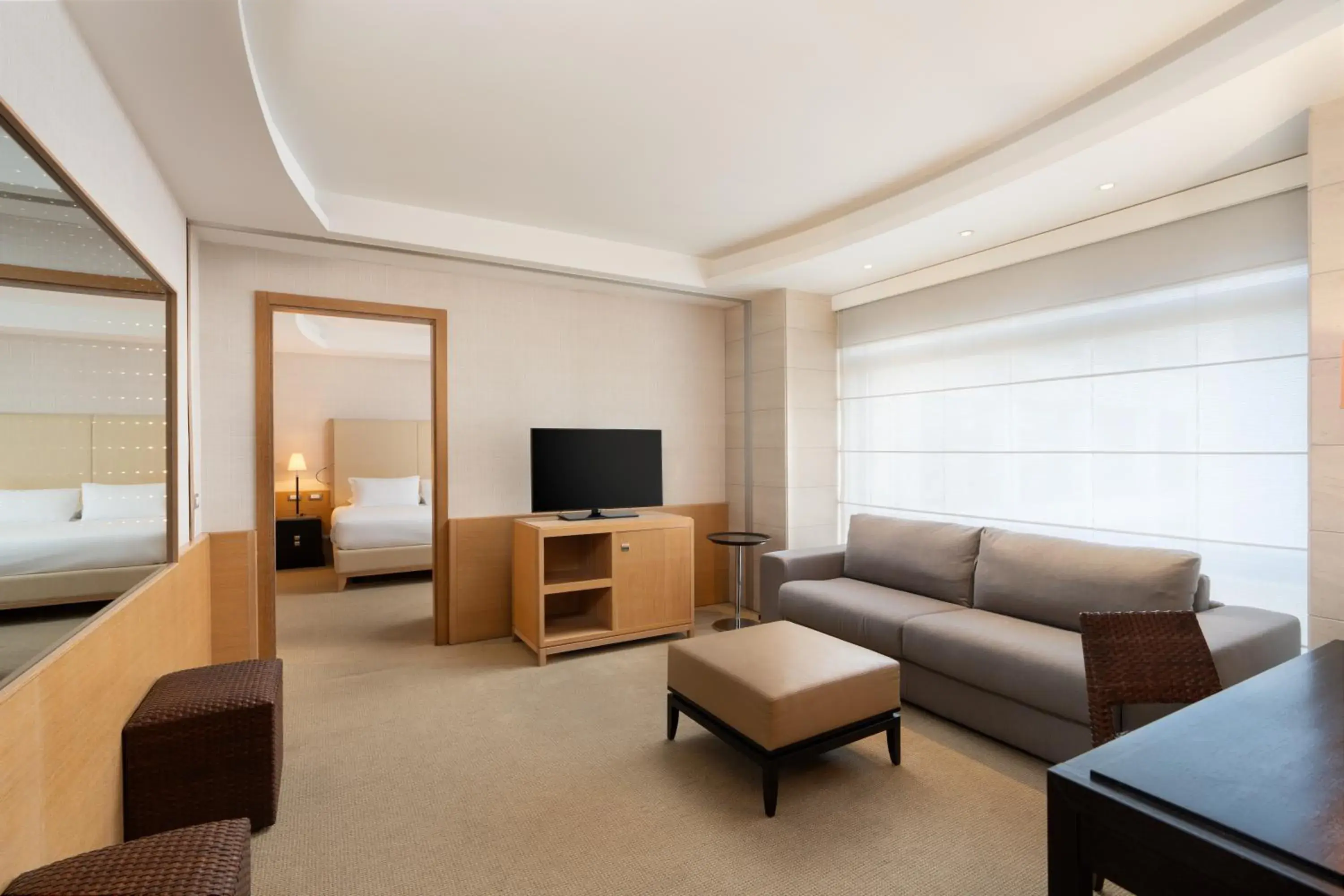 Living room, Bed in Precise House Mantegna Roma Living room, Bed in Precise House Mantegna Roma