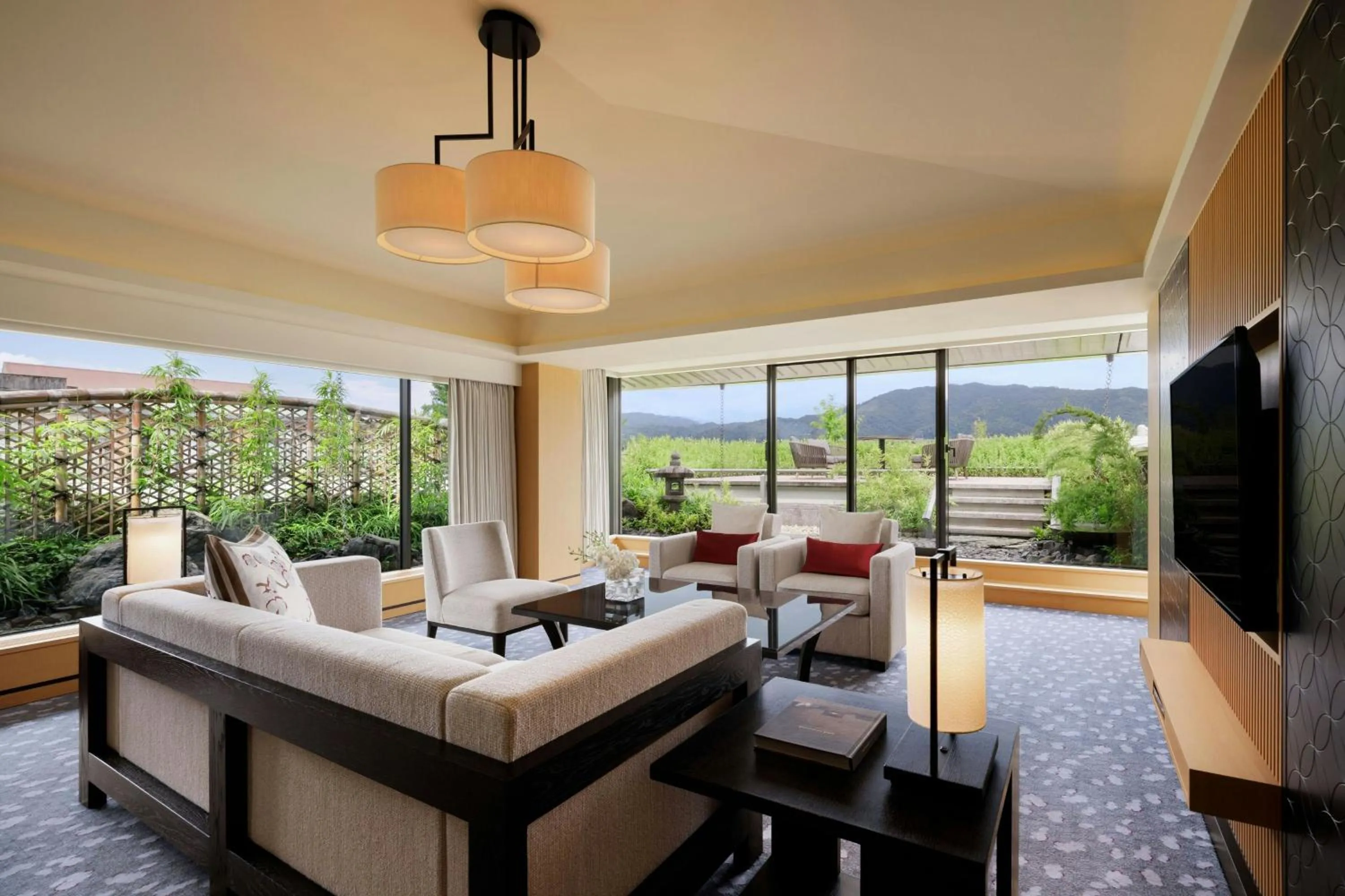 Living room in The Ritz-Carlton Kyoto