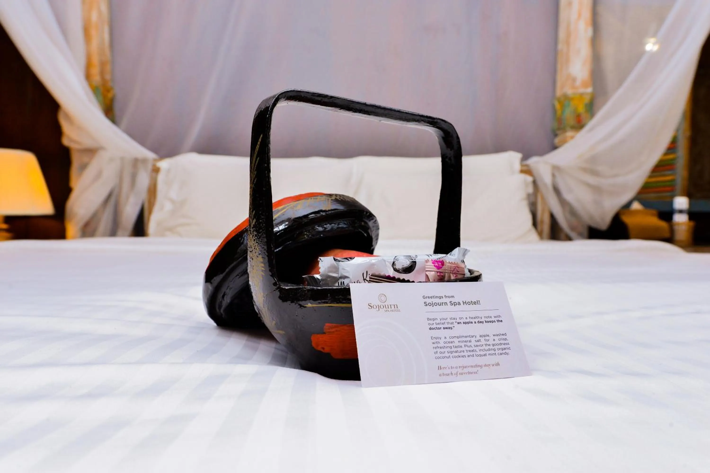 Bed in Sojourn Spa Hotel Melaka