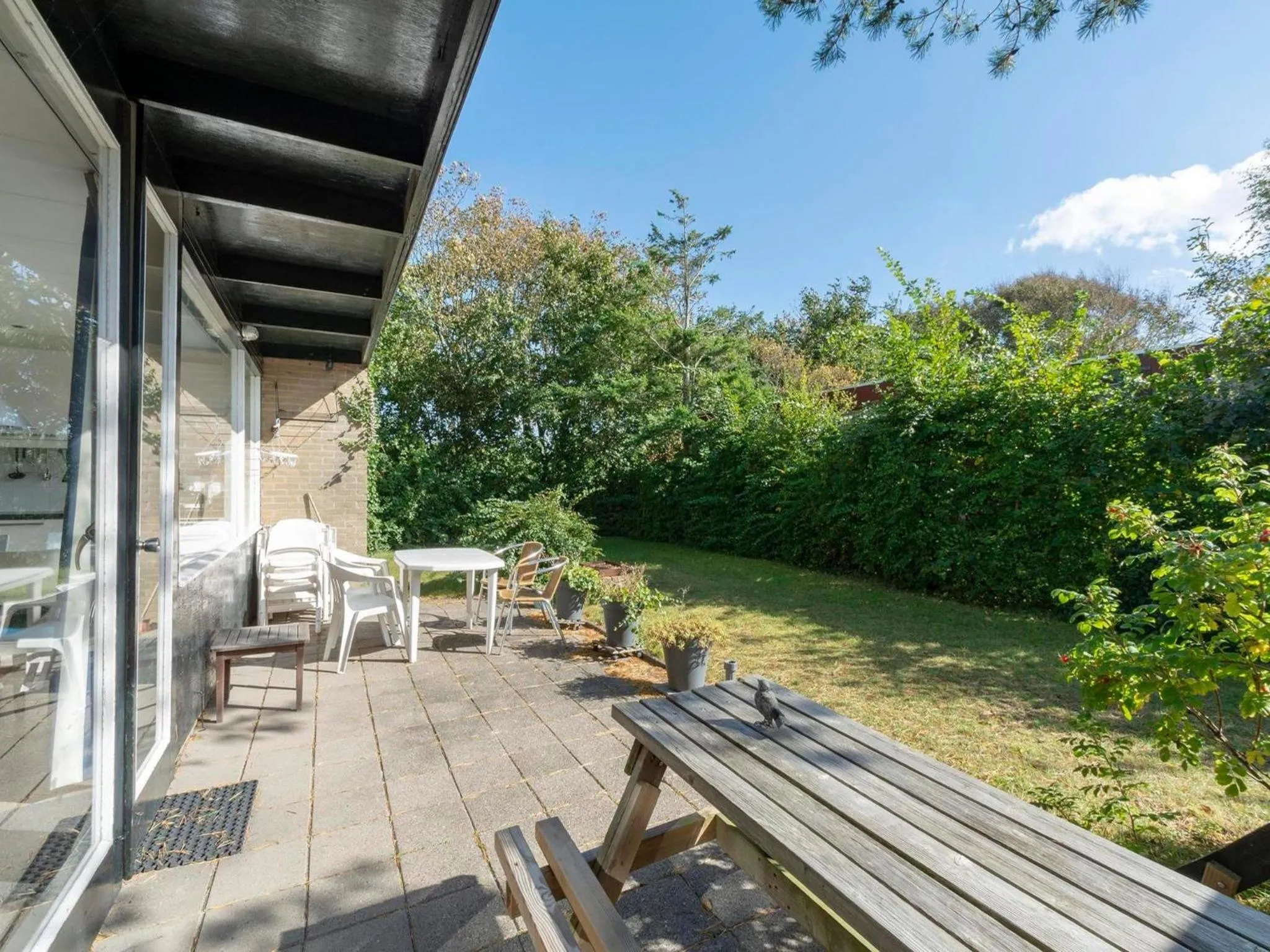 Balcony/Terrace in Bungalow near Dutch Beach & Family-Friendly Park