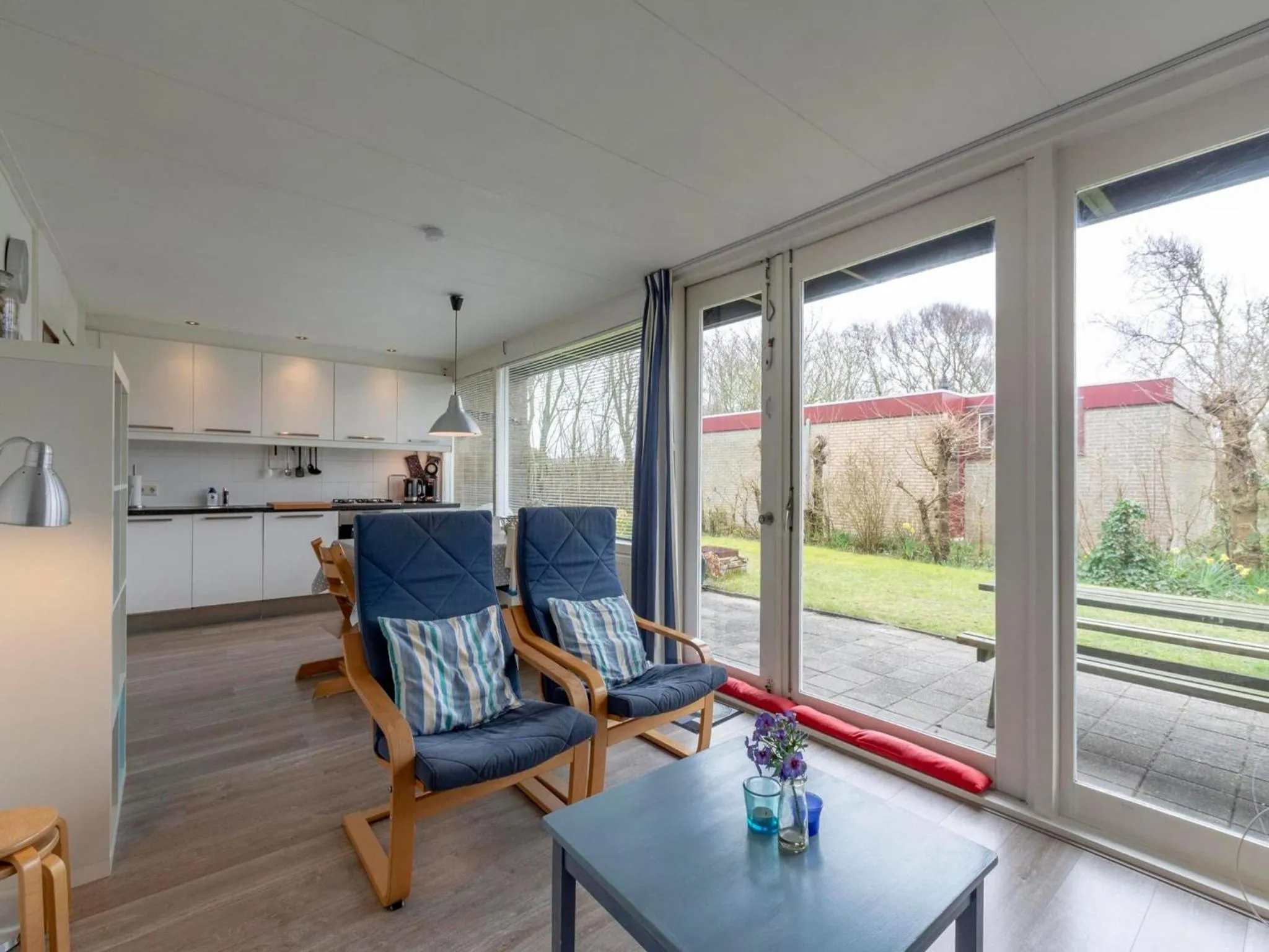Living room in Bungalow near Dutch Beach & Family-Friendly Park