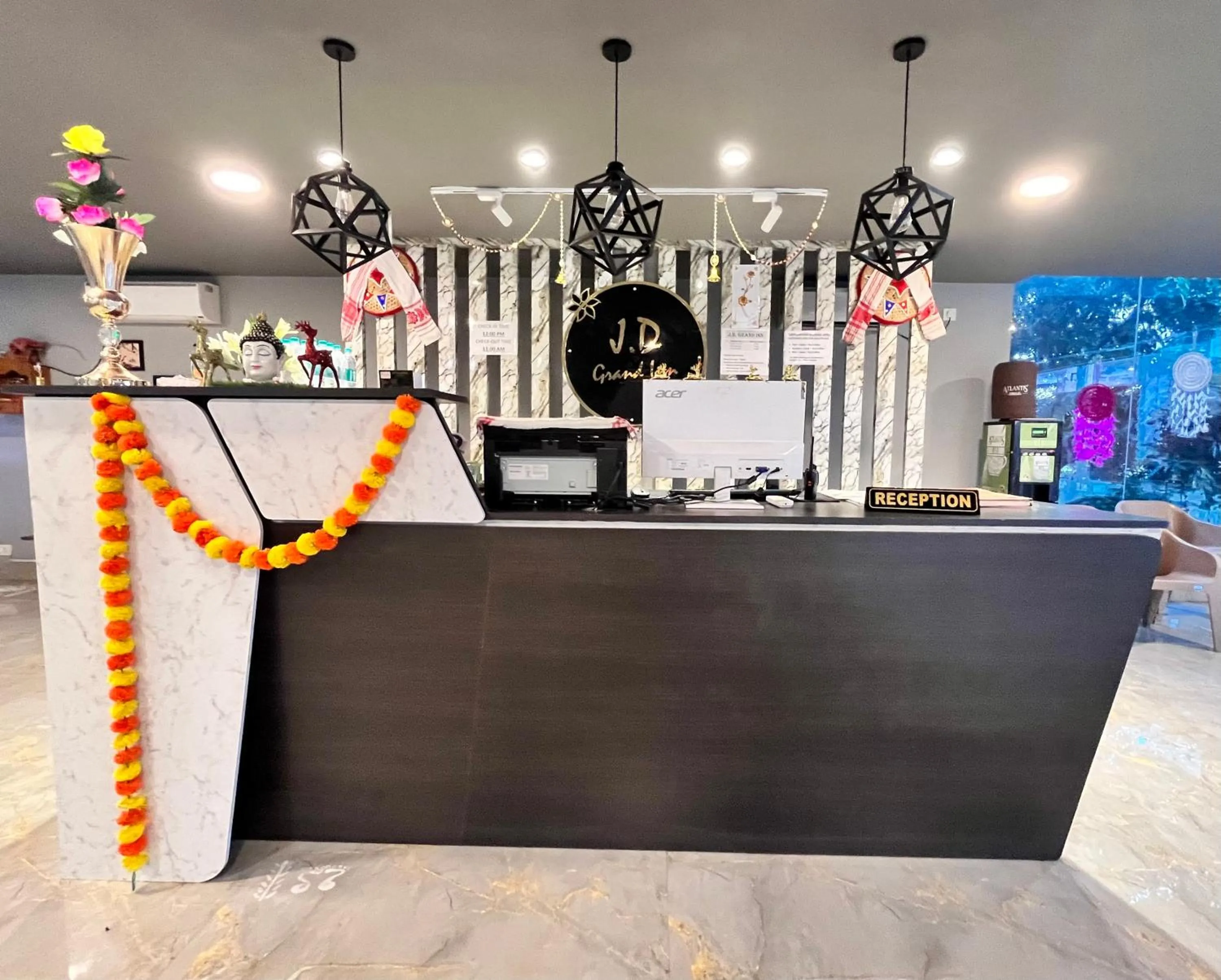 Lobby or reception in JD Grand Inn