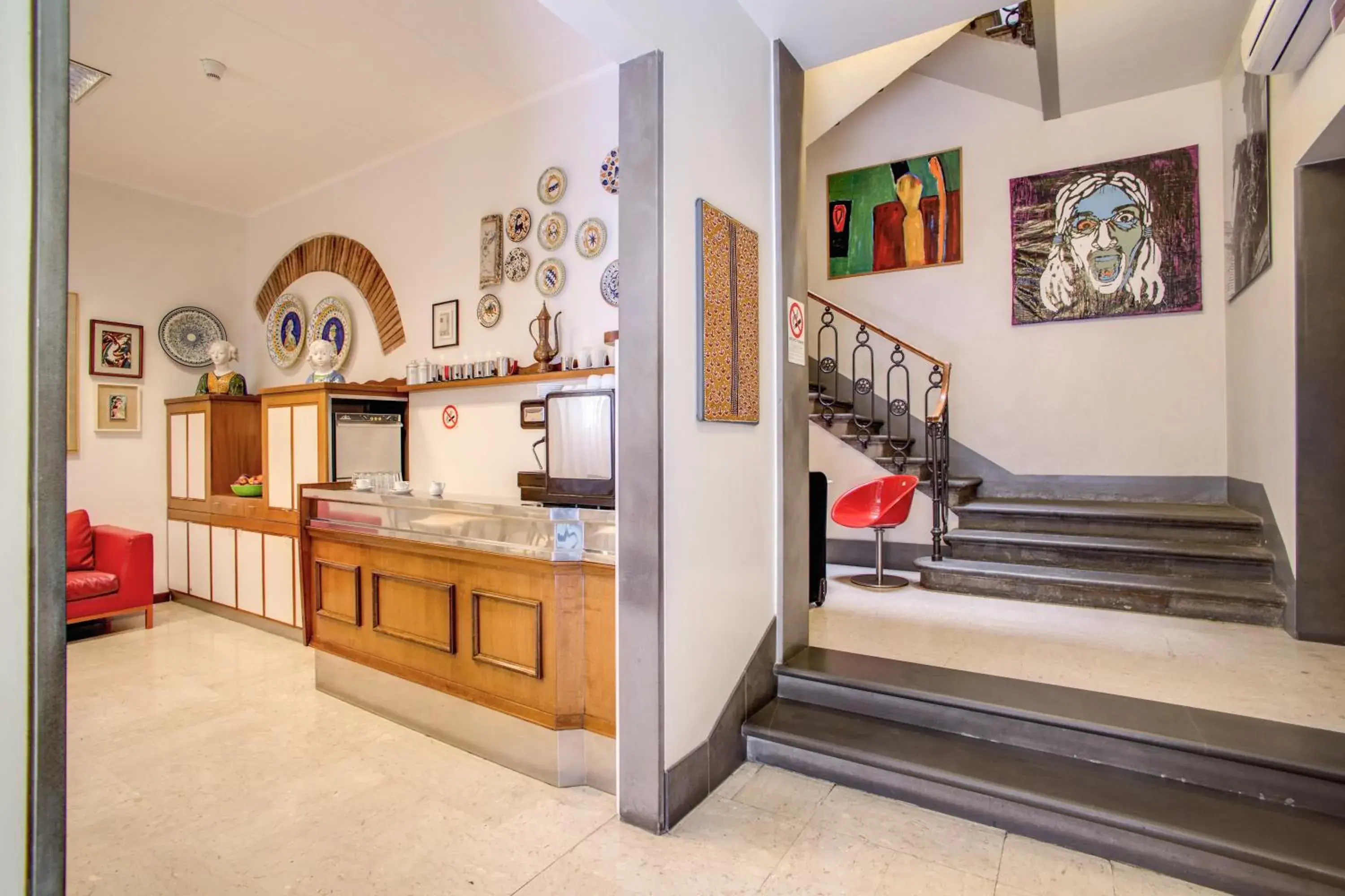 Lobby or reception in Hotel Nuova Italia Lobby or reception in Hotel Nuova Italia