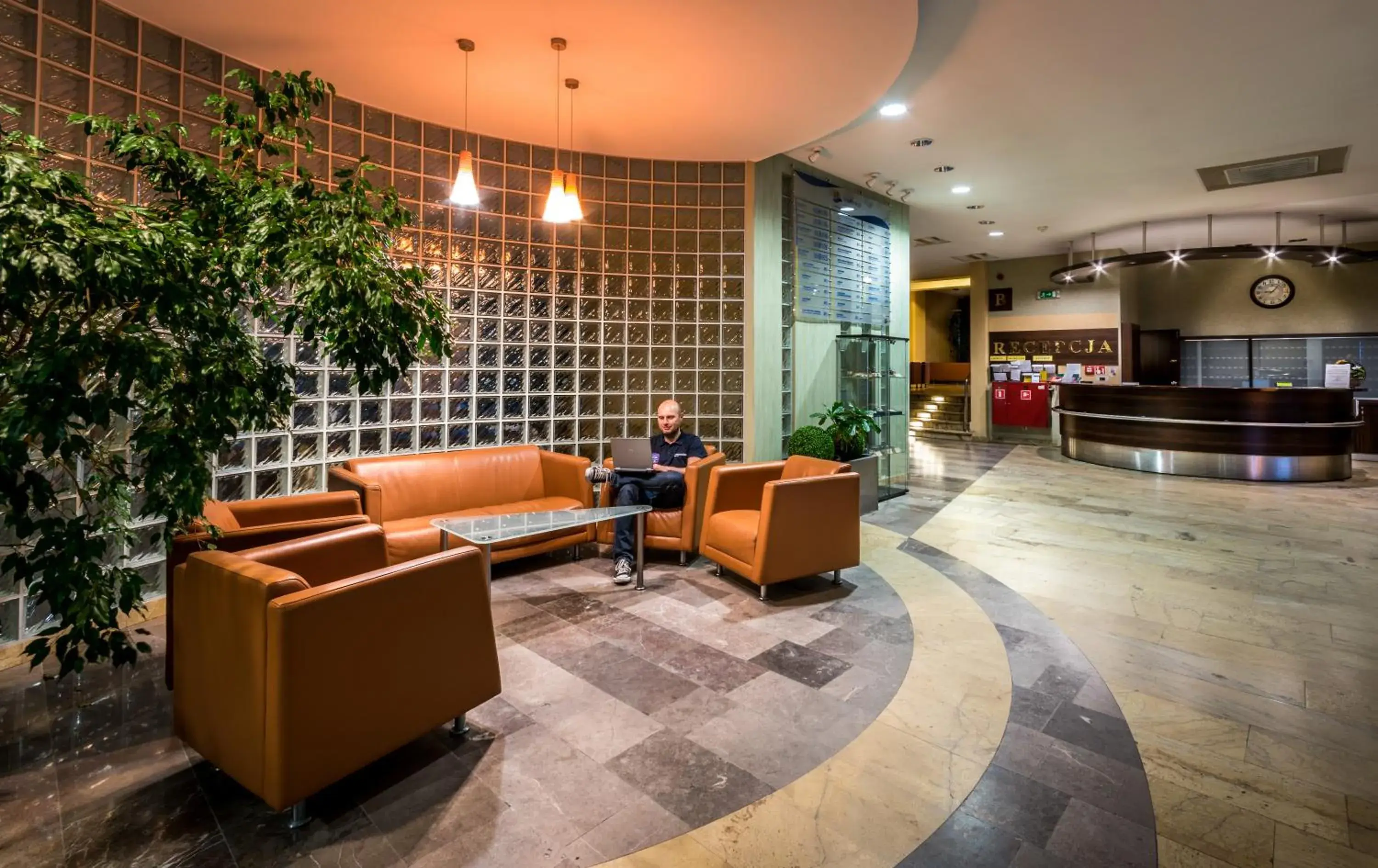 Lobby or reception in Interferie Chalkozyn w Kołobrzegu Lobby or reception in Interferie Chalkozyn w Kołobrzegu