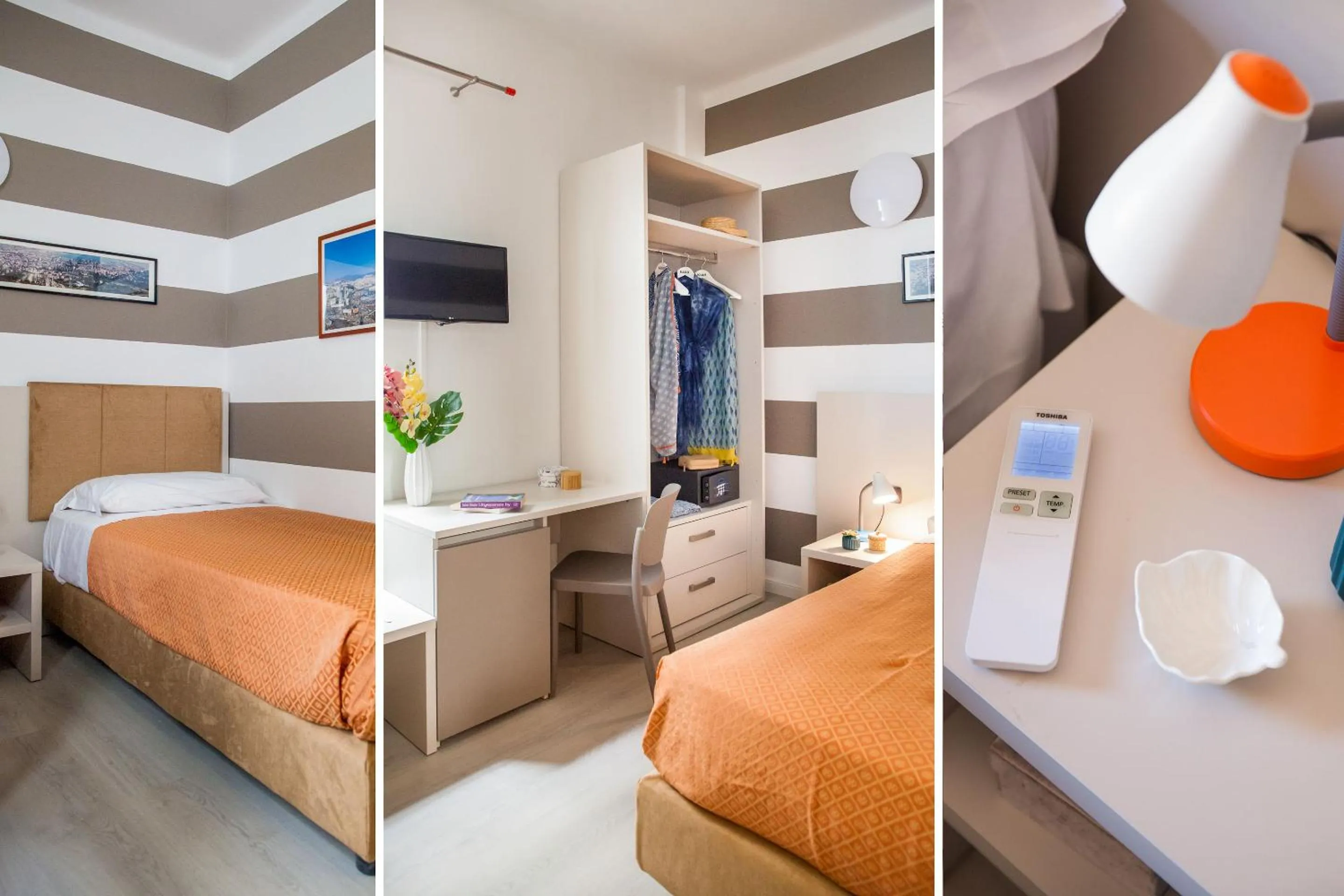 Bed in Albergo La Piazzetta