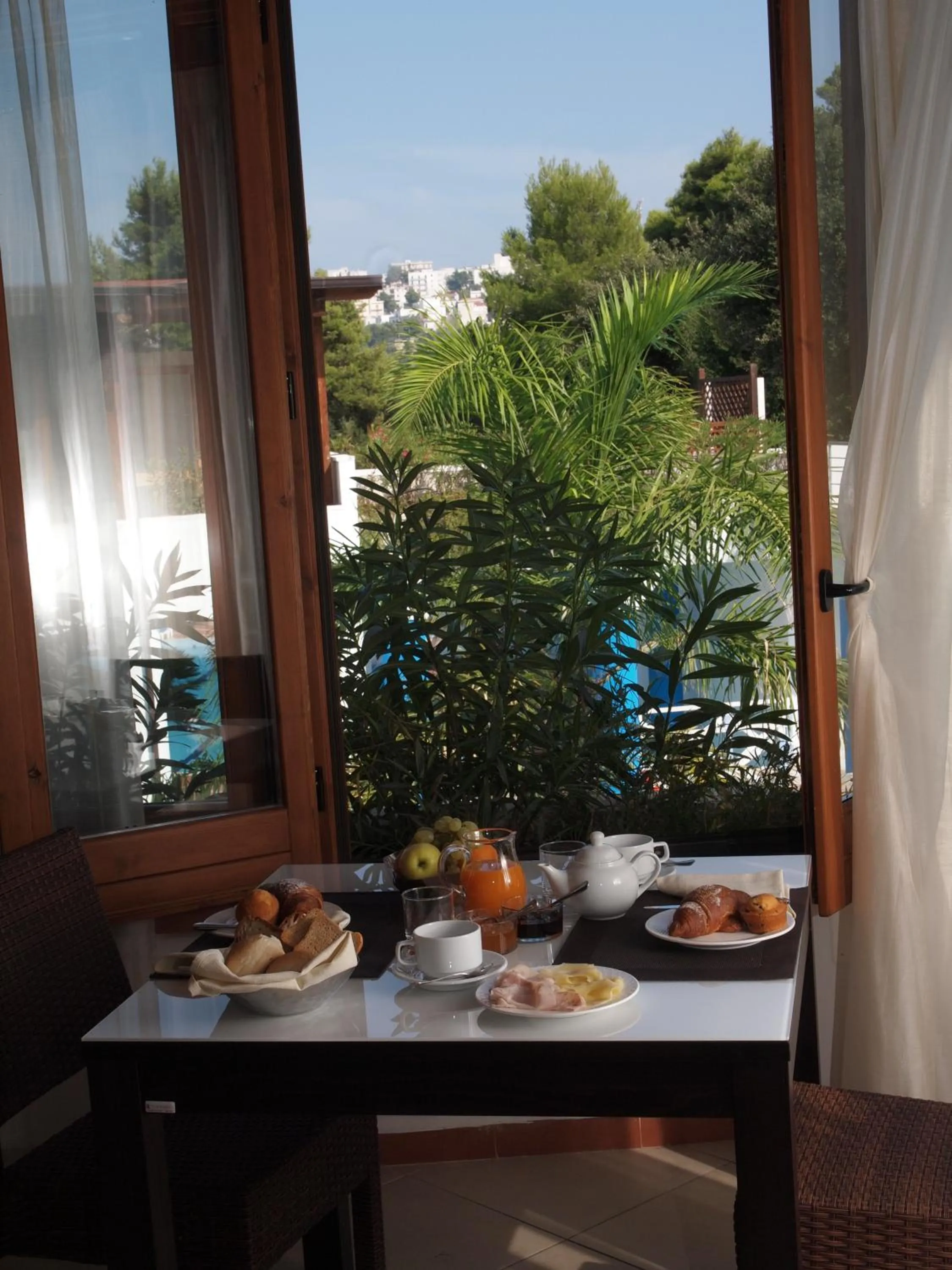 Italian breakfast in Hotel Club Village Maritalia